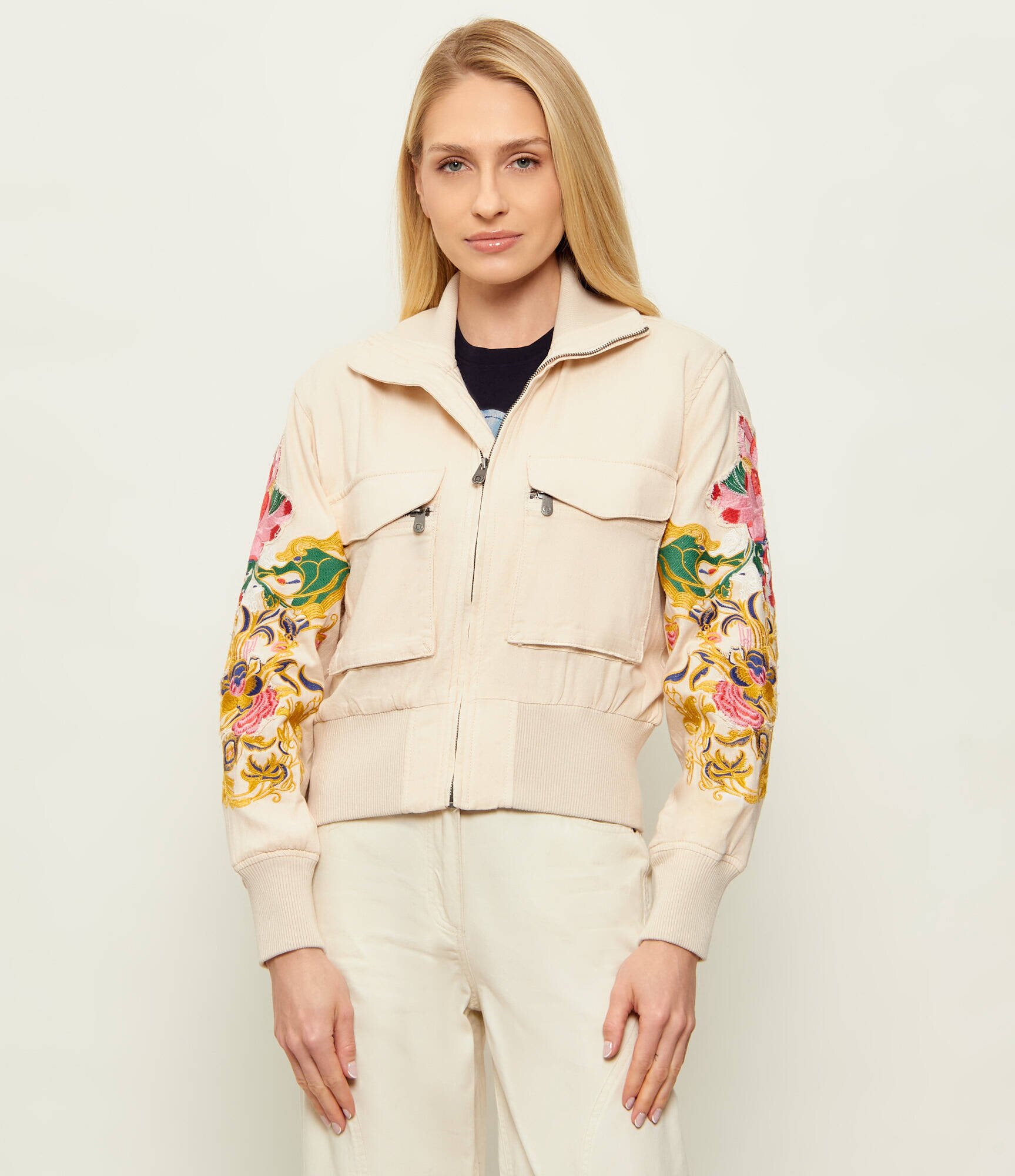 Desigual Geacă bomber Mozart | regular fit | cu adaos de in