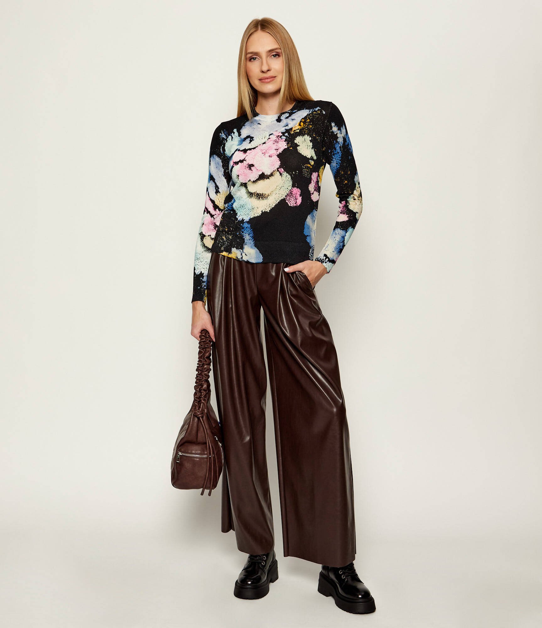 Desigual Pulover JERS_NENUFAR| X MR. CHRISTIAN LACROIX | regular fit | cu adaos de in