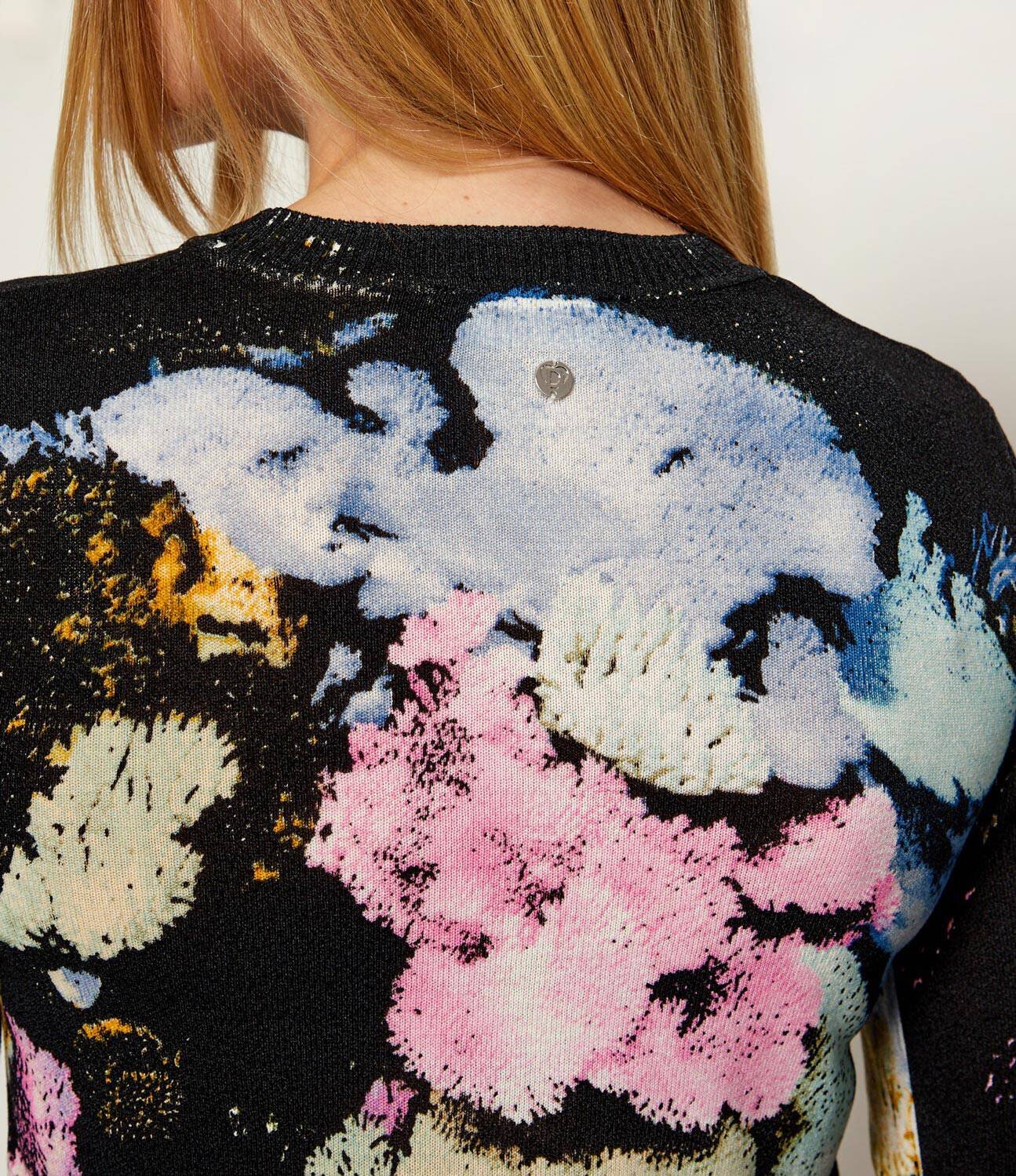 Desigual Pulover JERS_NENUFAR| X MR. CHRISTIAN LACROIX | regular fit | cu adaos de in