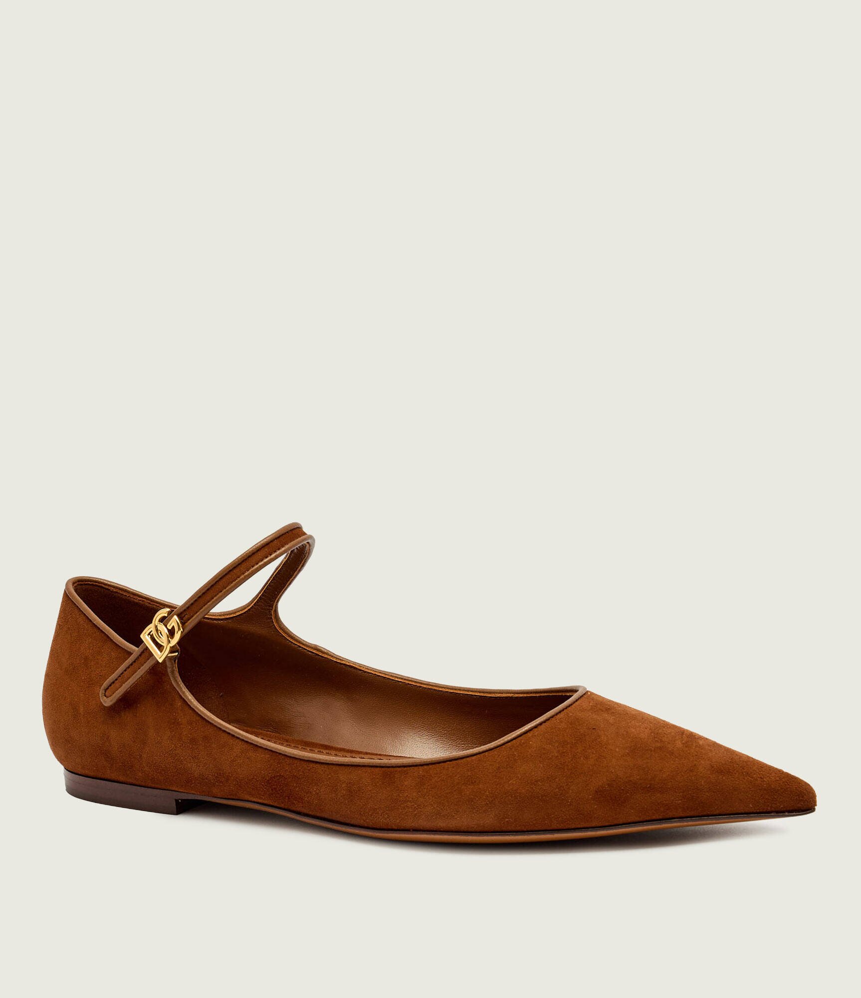 Dolce & Gabbana Balerini Mary Jane | piele întoarsă