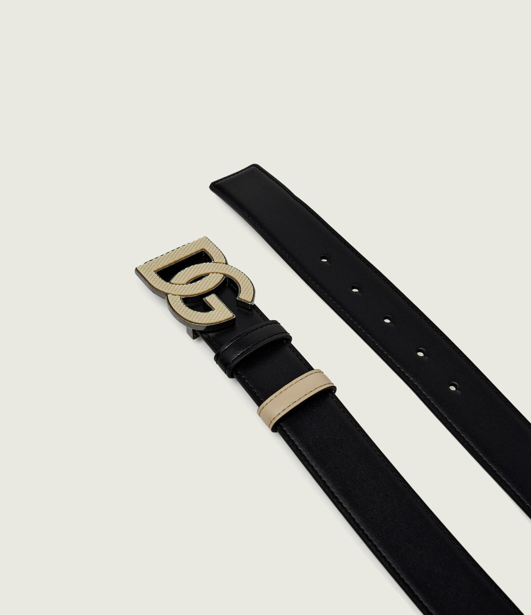 Dolce & Gabbana Curea din piele cu două fețe