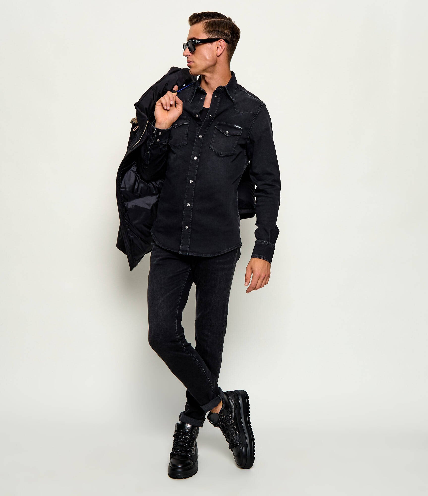 Dolce & Gabbana De blugi cămașă | Slim Fit
