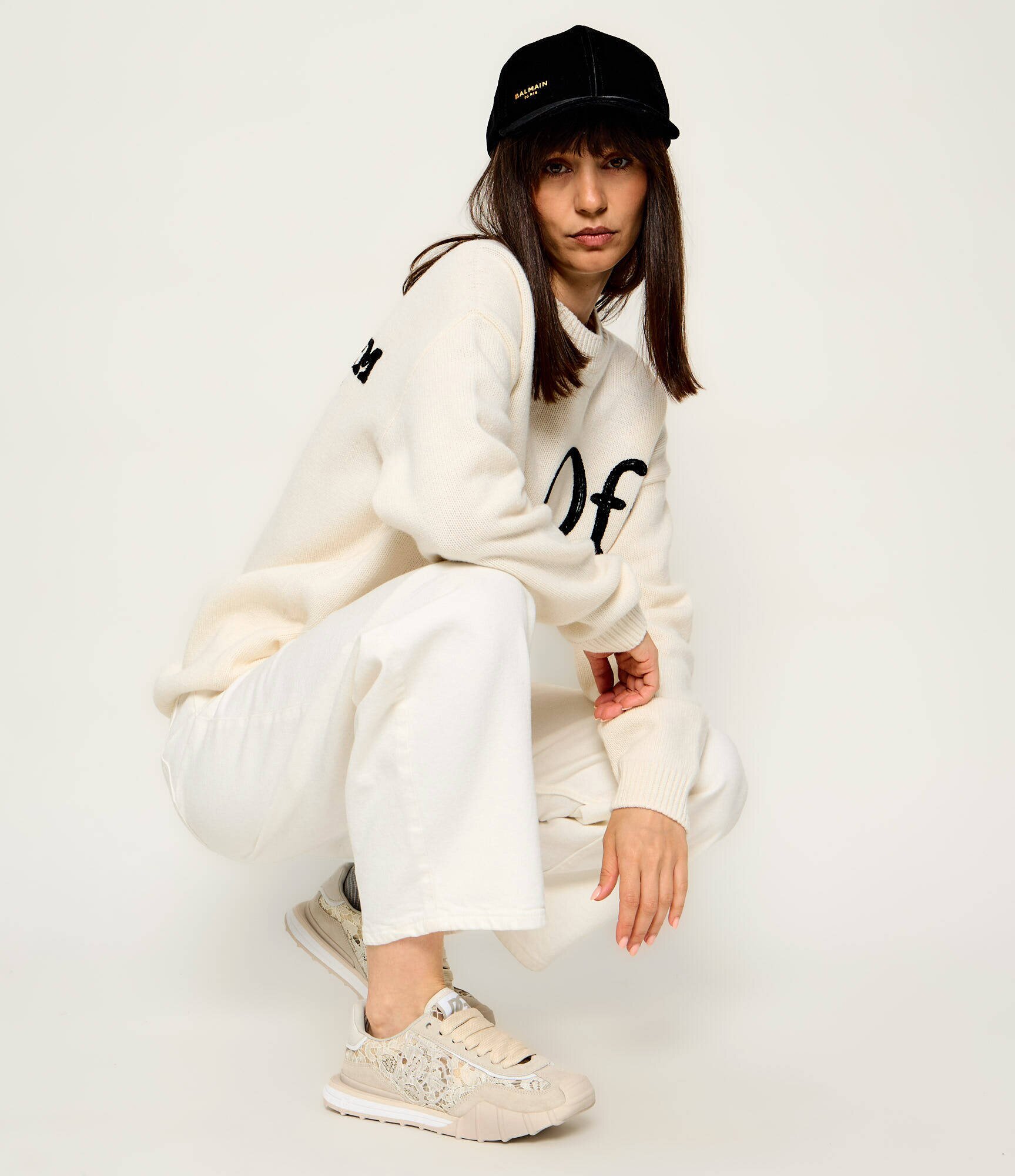 Dolce & Gabbana De dantelă sneakers | piele întoarsă