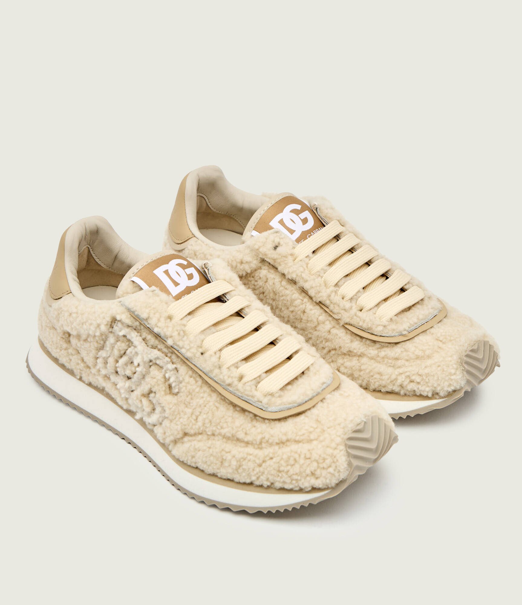 Dolce & Gabbana De lână sneakers DG Cushion | shearling