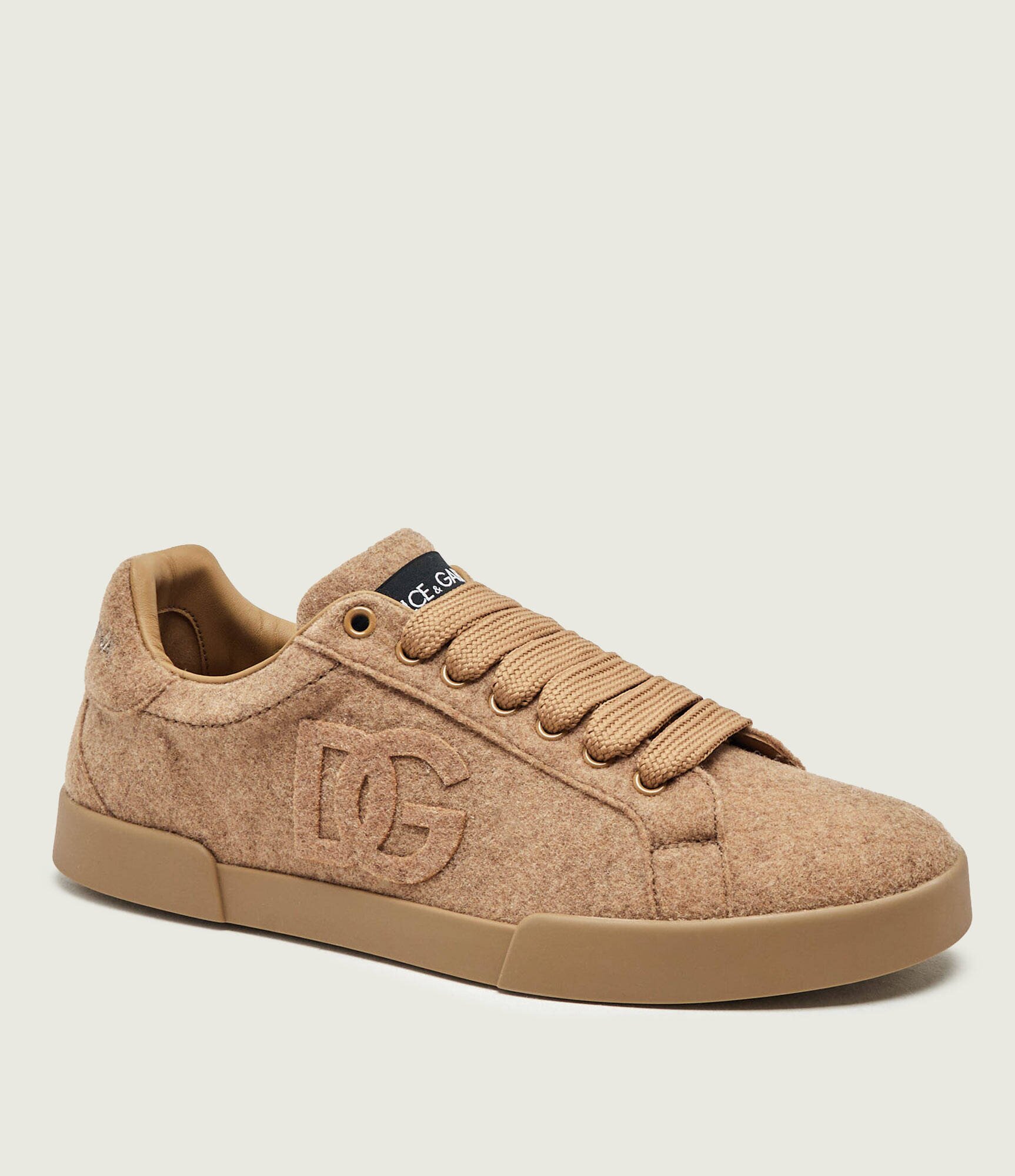 Dolce & Gabbana De lână sneakers Portofino M cu adaos de piele