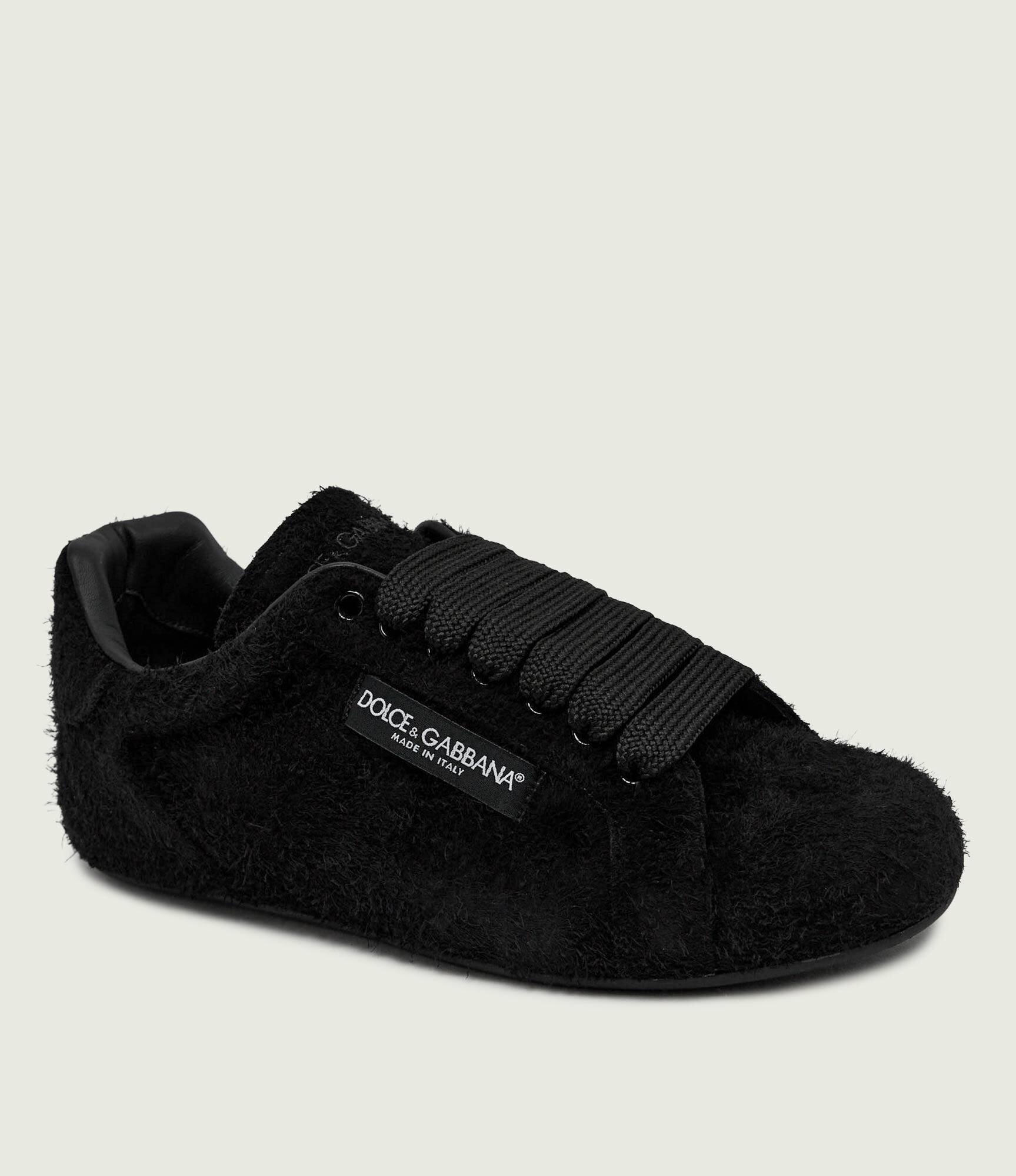 Dolce & Gabbana De lână sneakers Portofino Soft cu adaos de piele