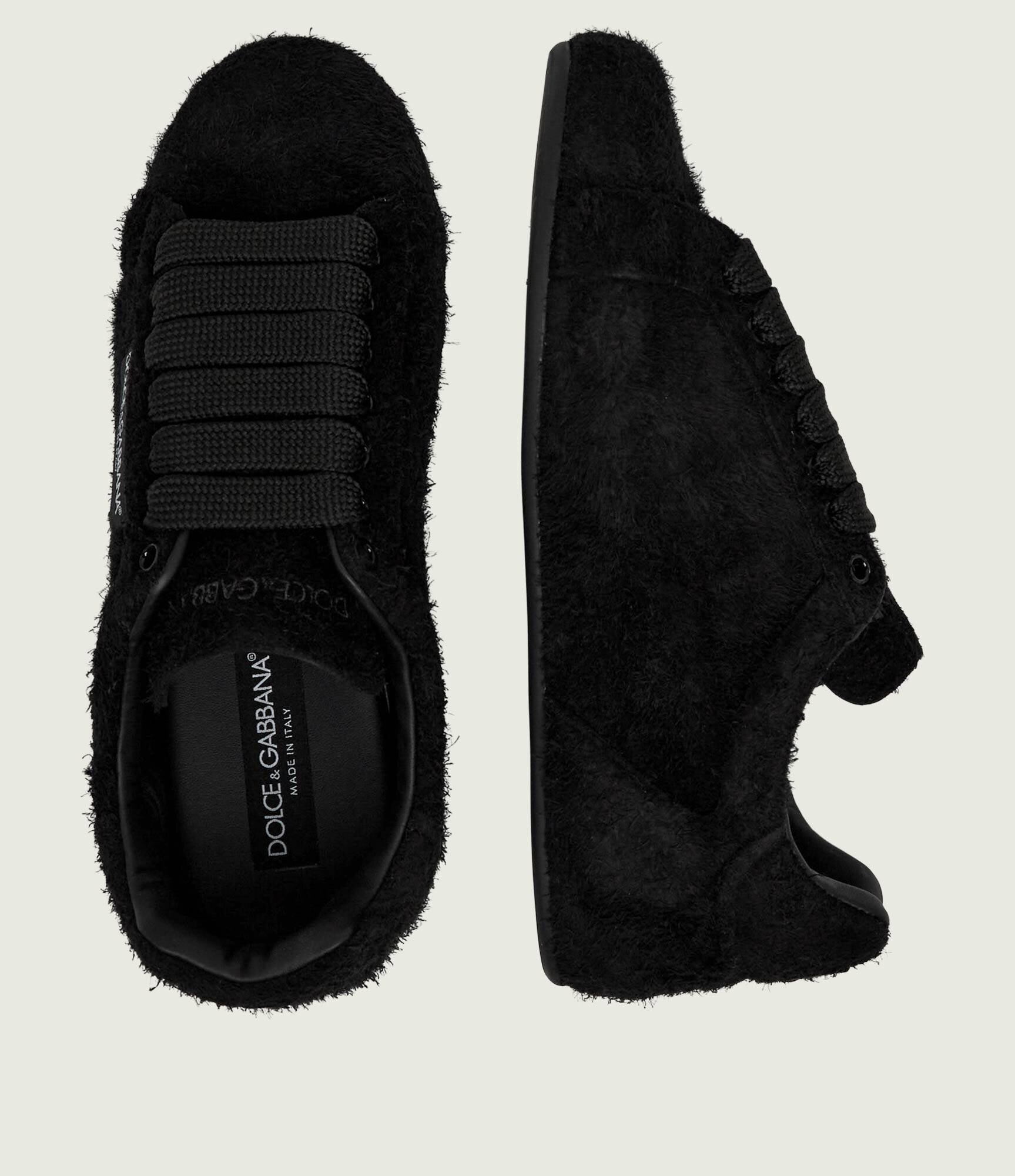 Dolce & Gabbana De lână sneakers Portofino Soft cu adaos de piele