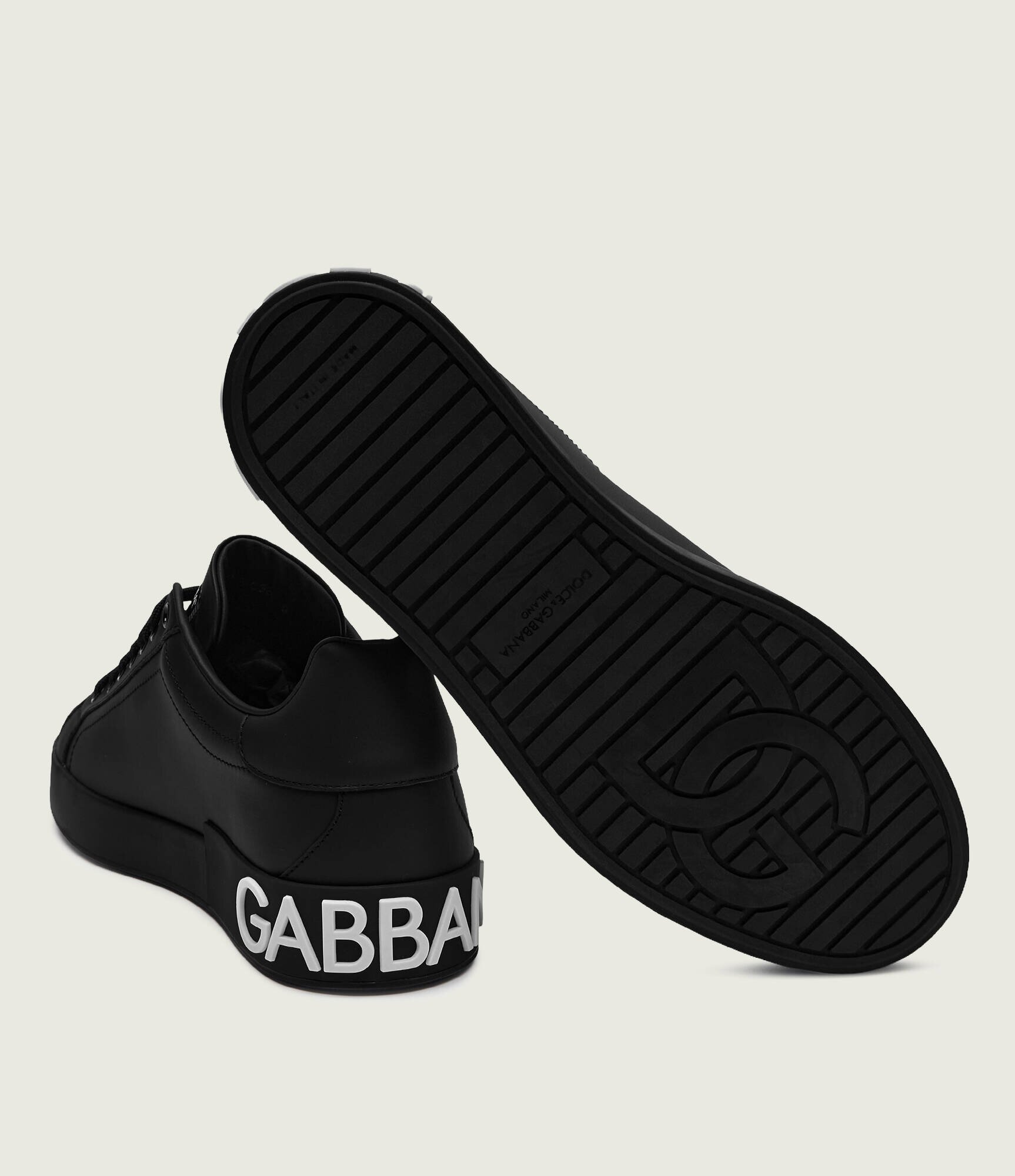 Dolce & Gabbana De piele sneakers Bassa Vit