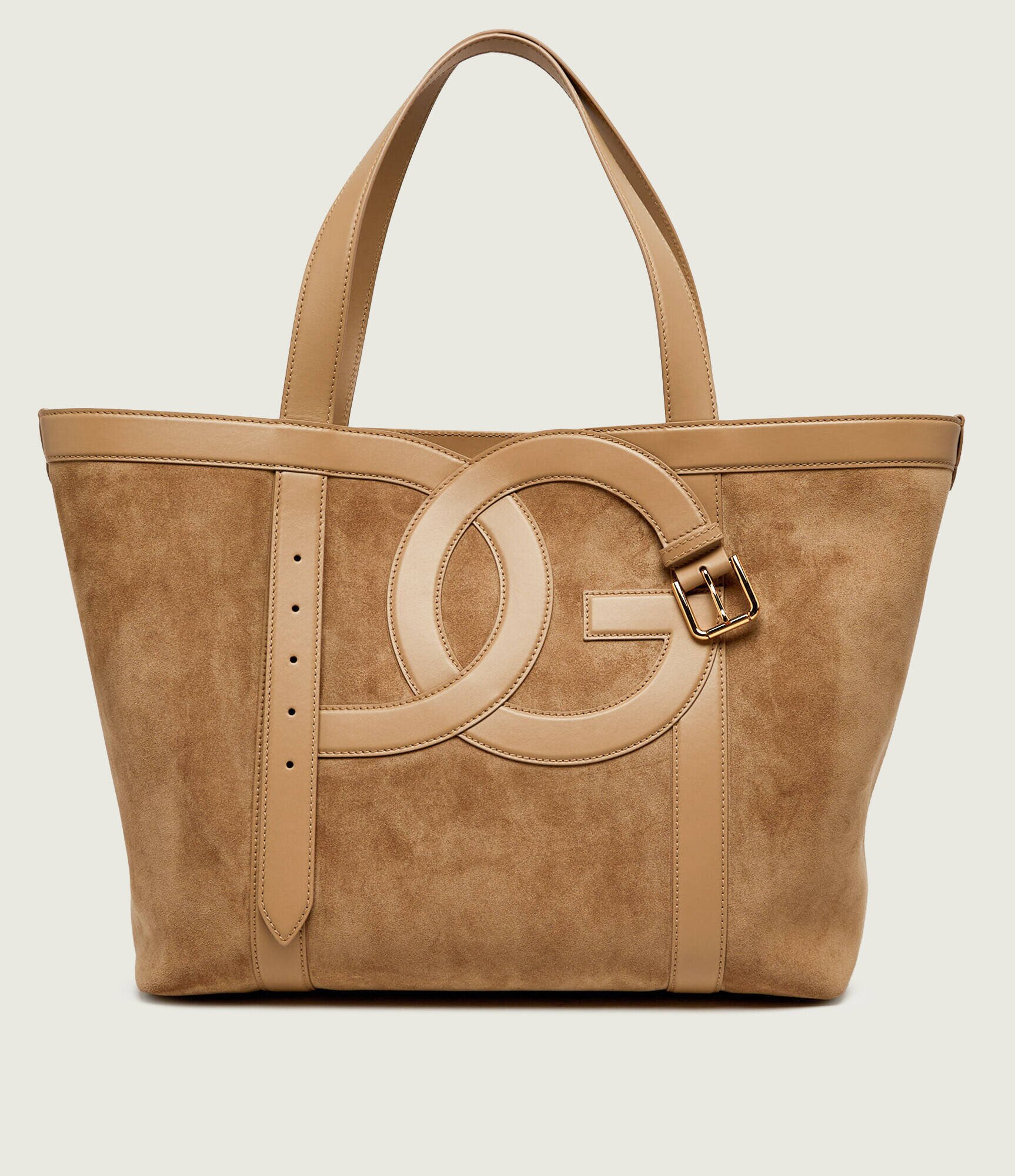 Dolce & Gabbana Geantă shopper + borsetă DG Belt | piele întoarsă