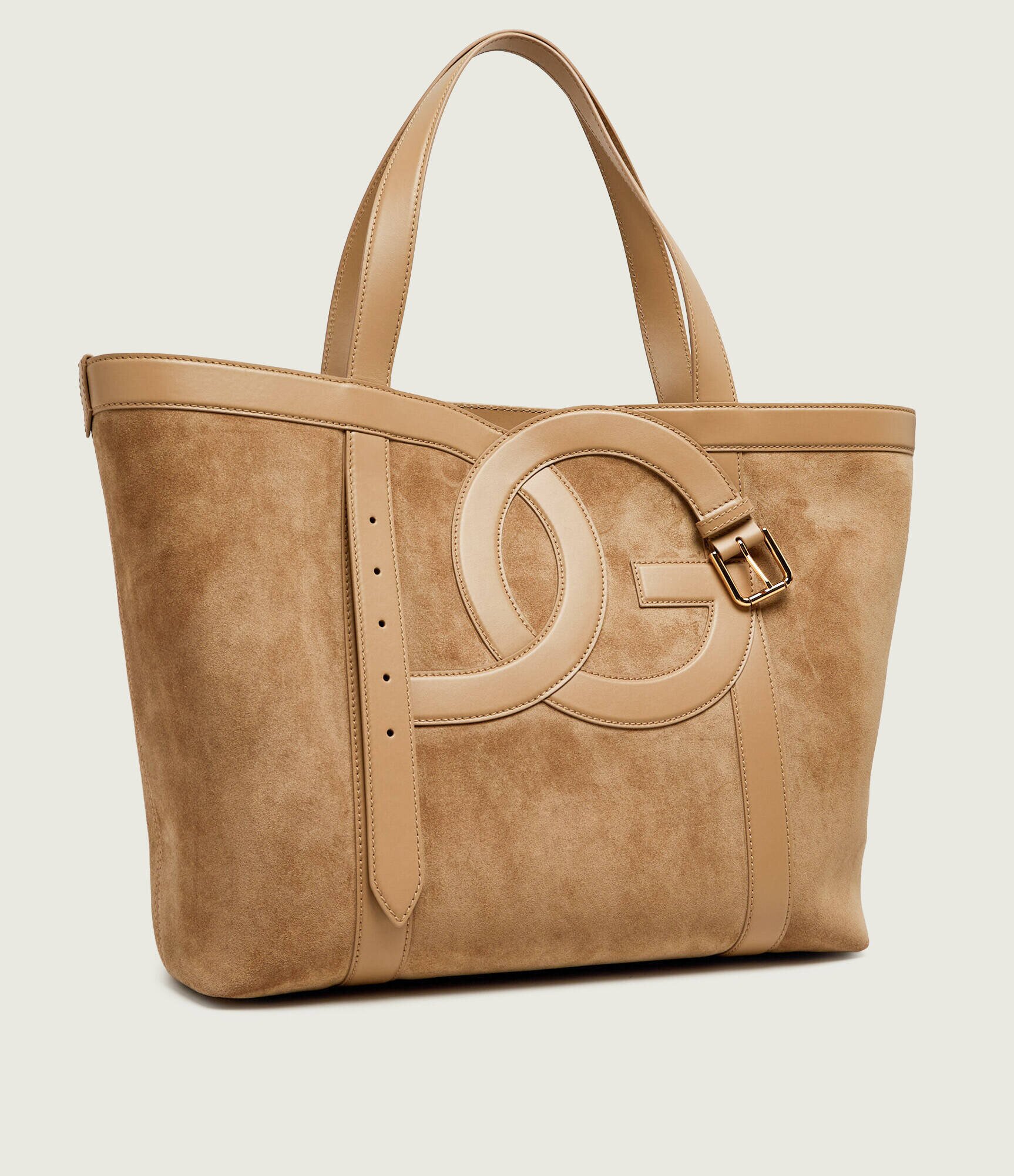 Dolce & Gabbana Geantă shopper + borsetă DG Belt | piele întoarsă