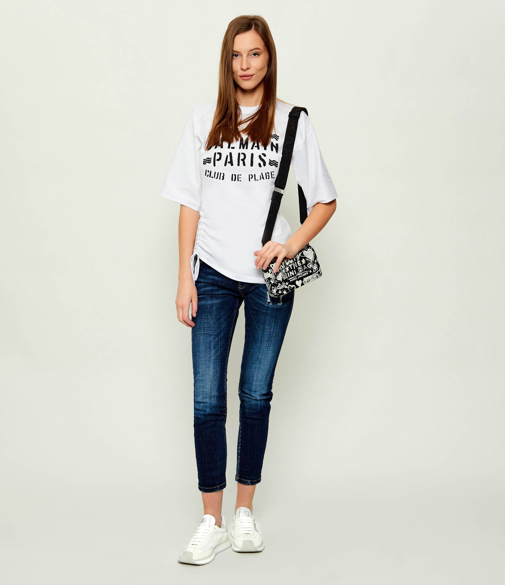 Dolce & Gabbana Sneakers cu adaos de piele
