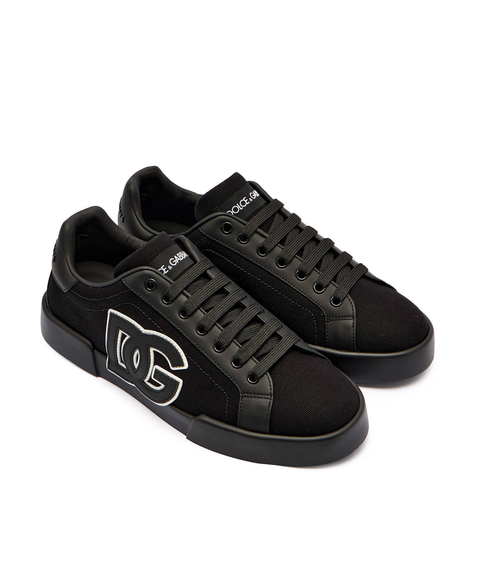 Dolce & Gabbana Sneakers cu adaos de piele