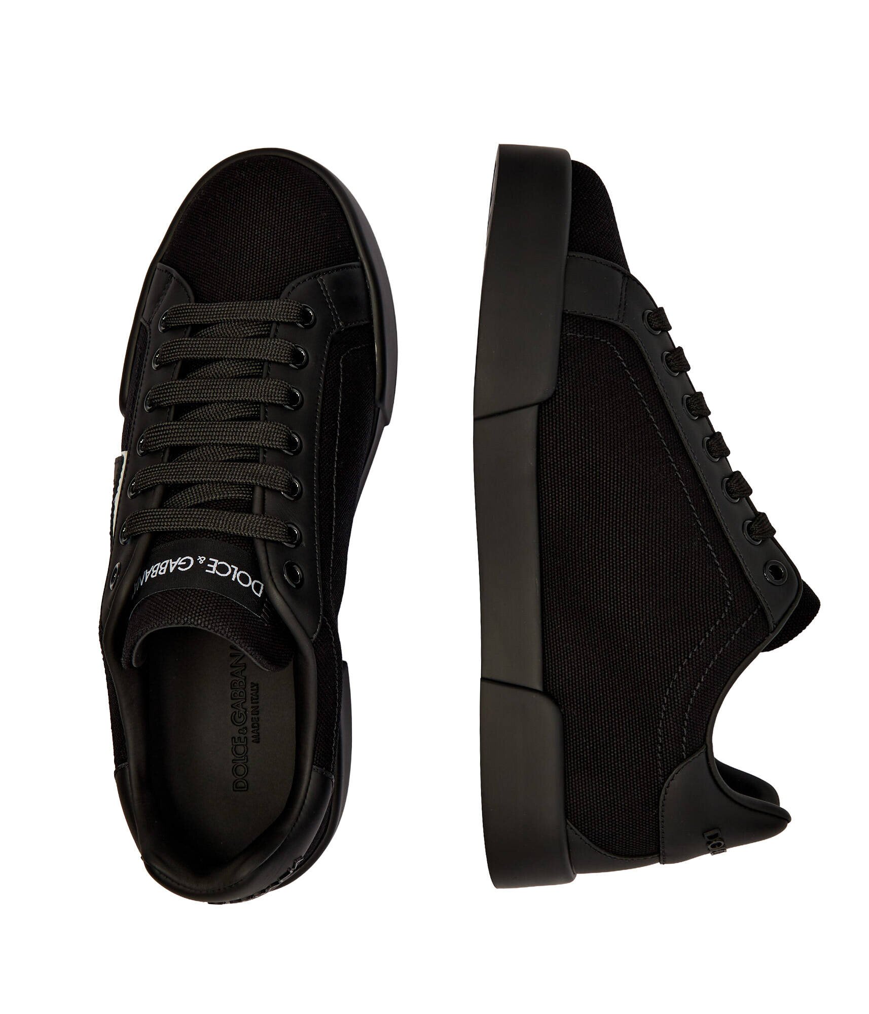 Dolce & Gabbana Sneakers cu adaos de piele
