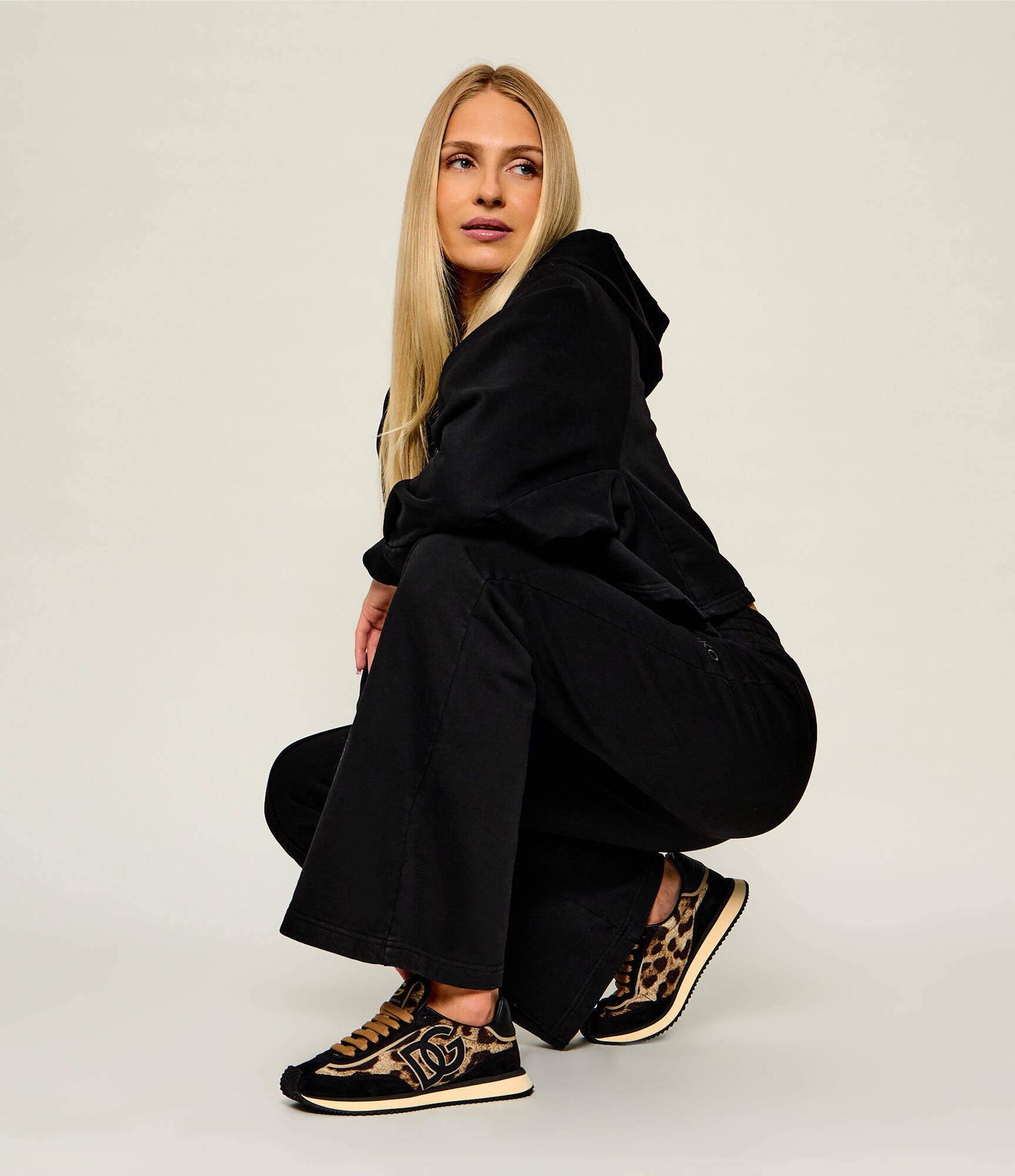 Dolce & Gabbana Sneakers DG Cushion | piele întoarsă