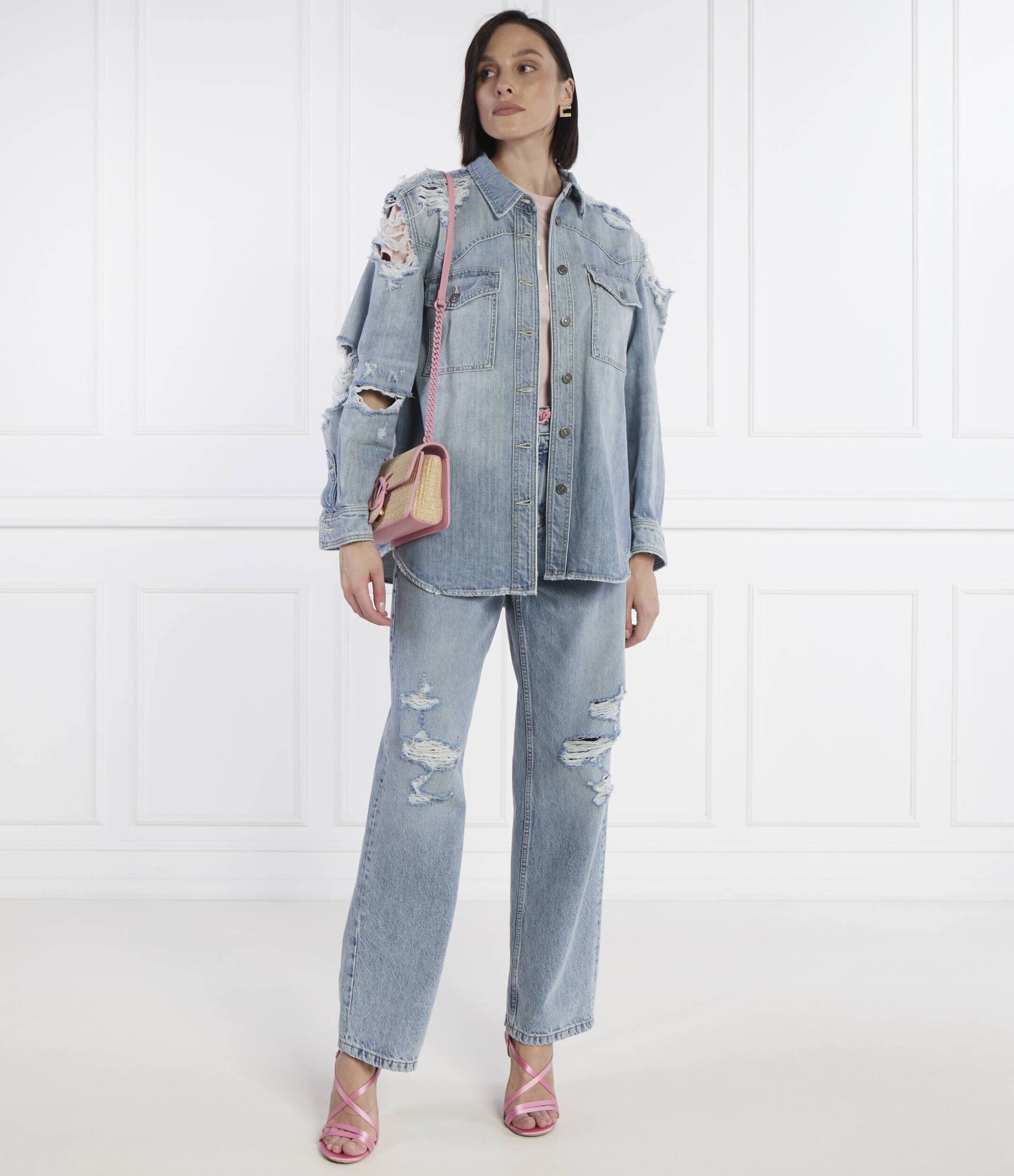 DONDUP - made in Italy De blugi cămașă | Oversize fit