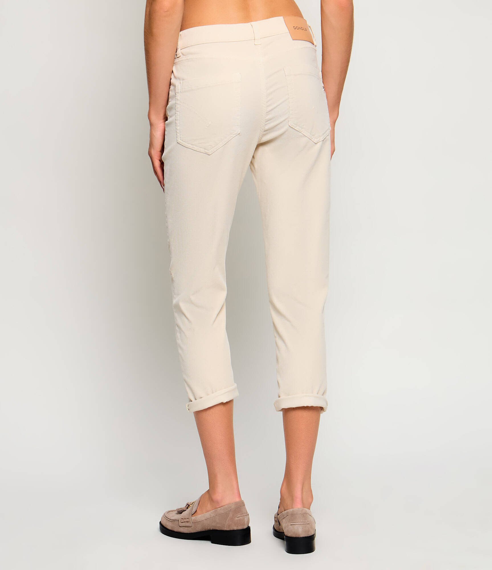 DONDUP - made in Italy Pantaloni Koons | Slim Fit | catifea reiată