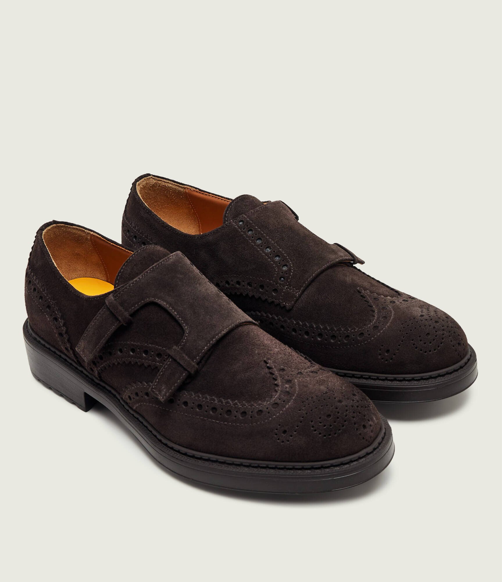 Doucal's Pantofi monk | piele întoarsă
