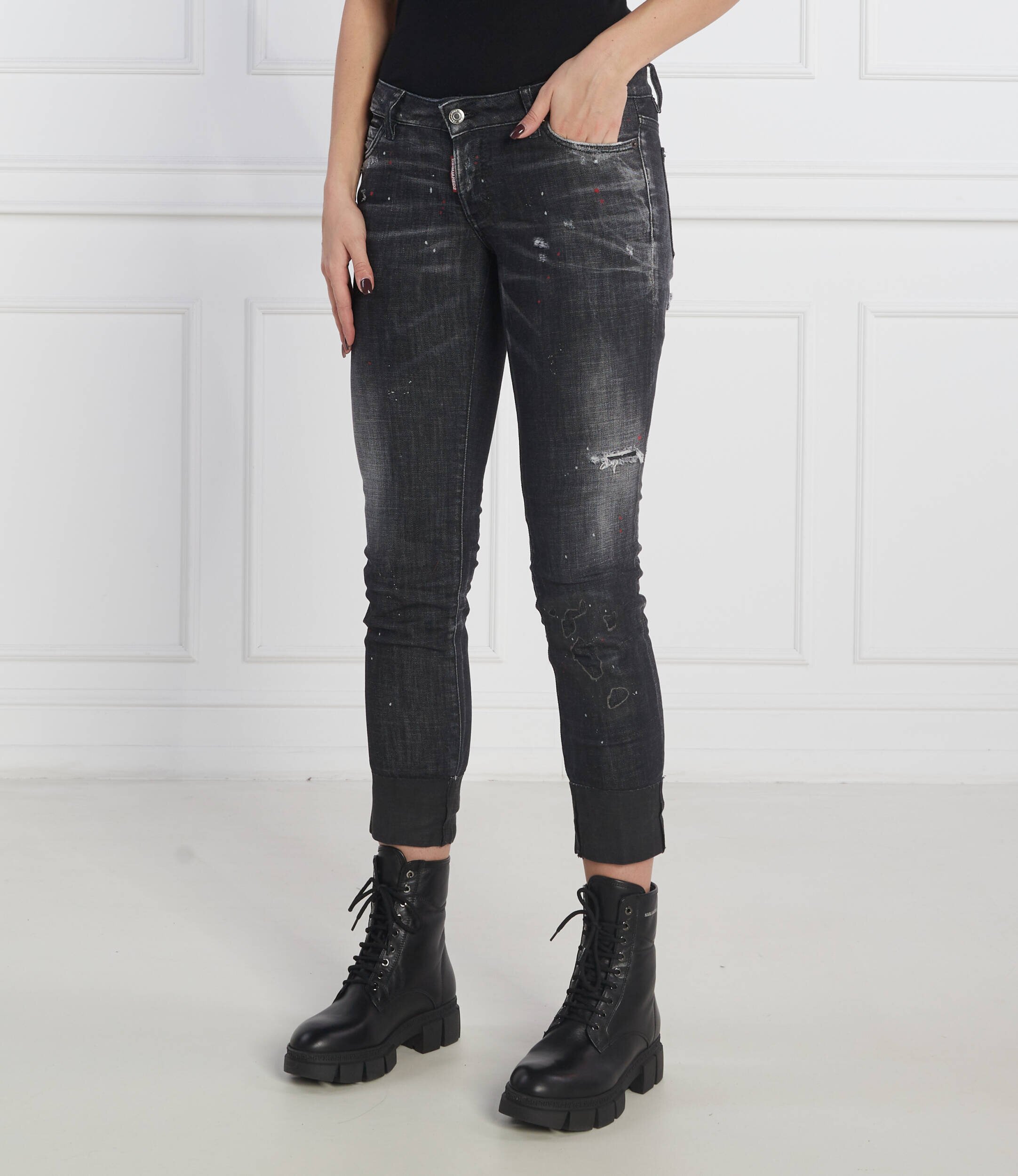 Dsquared2 Blugi Jennifer Cropped Jea | Slim Fit | low rise