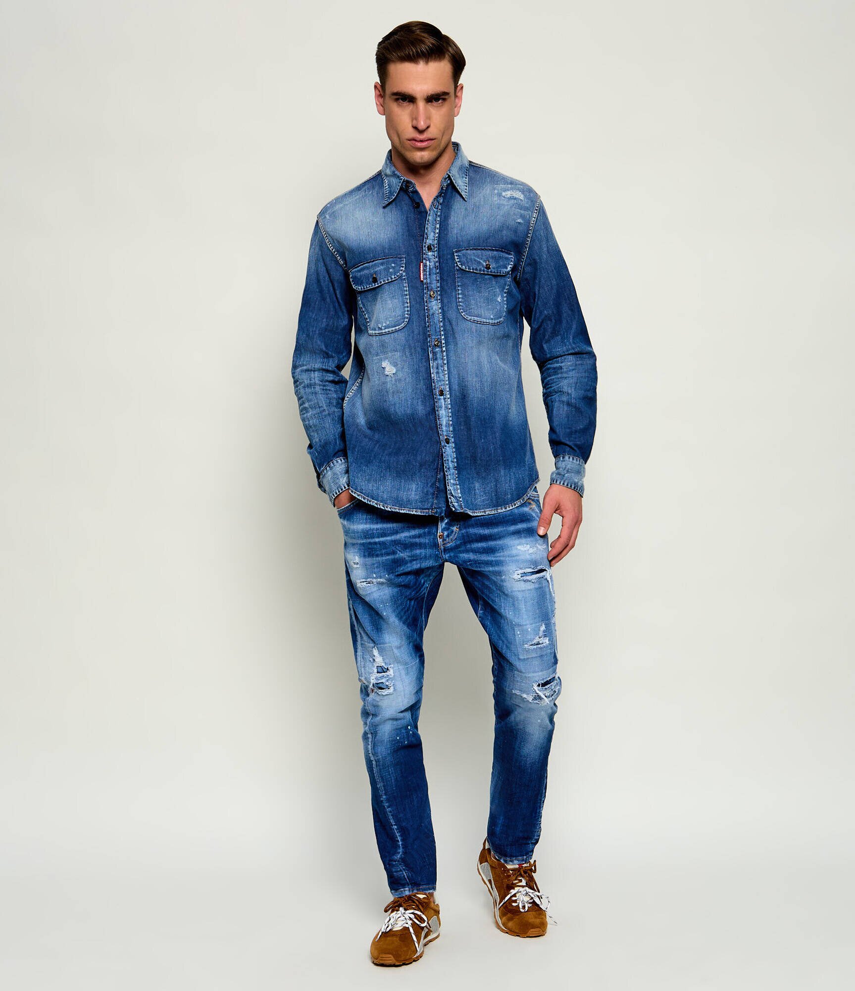 Dsquared2 De blugi cămașă Canadian Vintage | regular fit