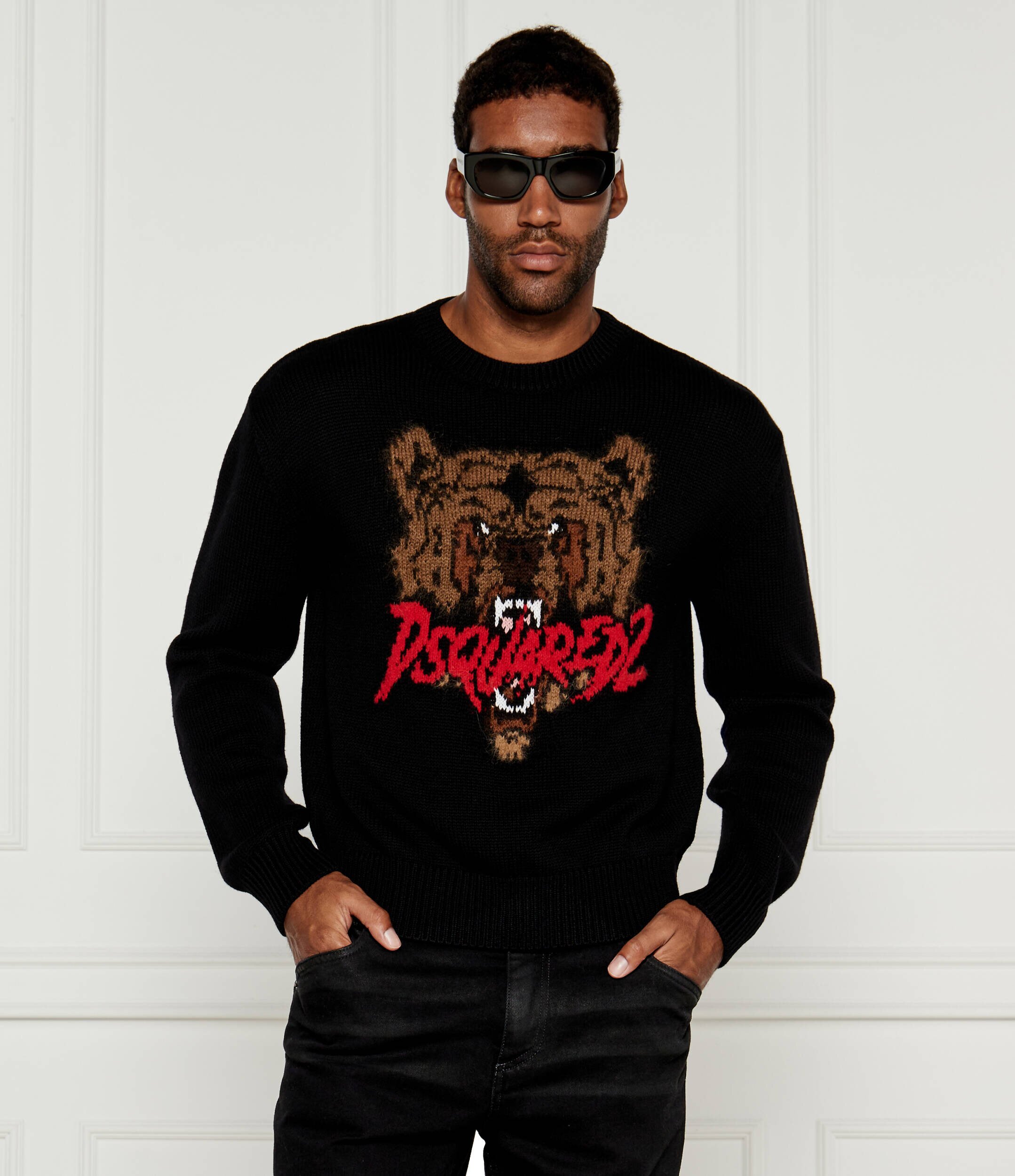 Dsquared2 De lână pulover | Slim Fit