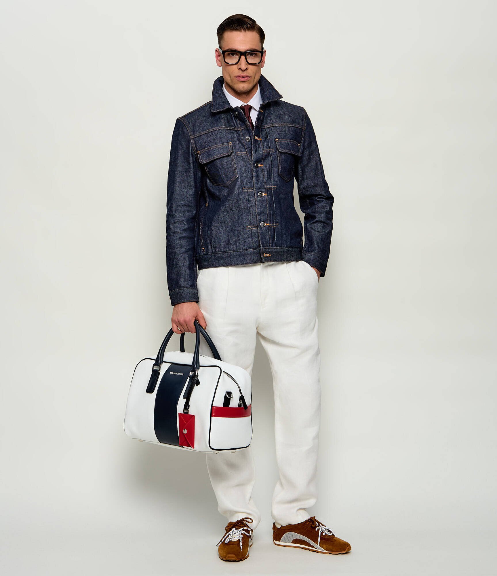 Dsquared2 De piele geantă de voiaj Duffle