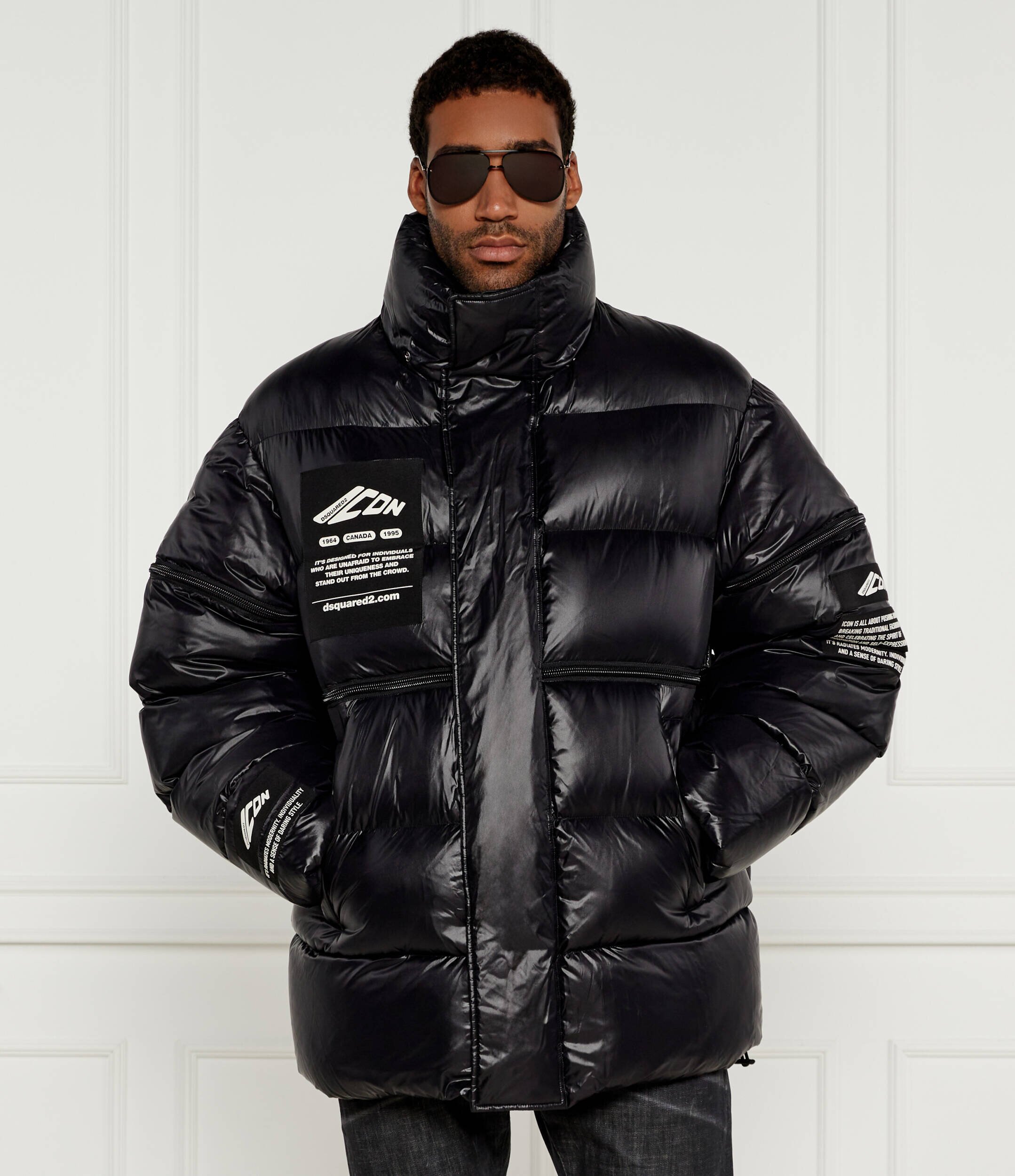 Dsquared2 De puf geacă 2 în 1 | Oversize fit