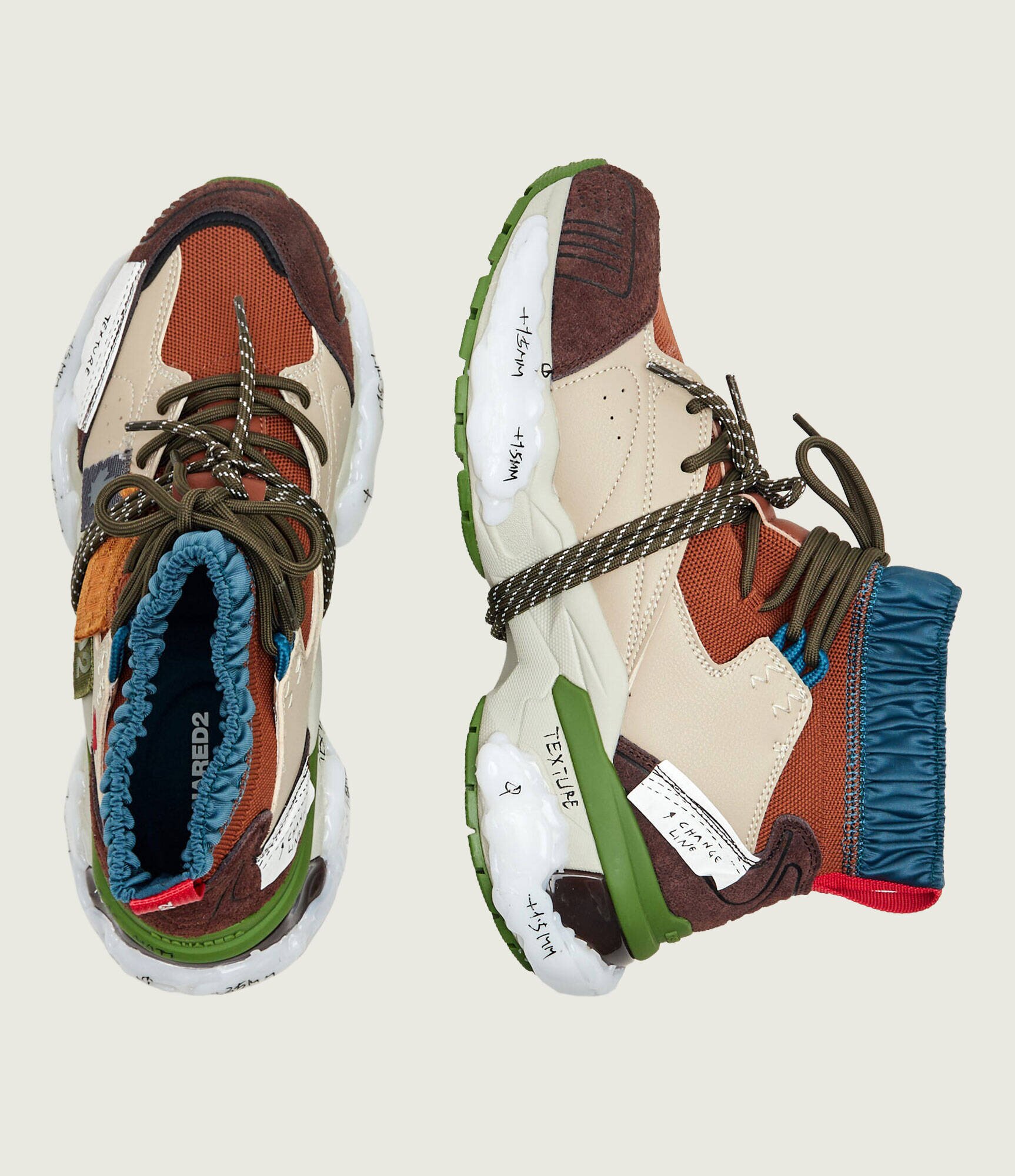 Dsquared2 Sneakers Faster | piele întoarsă cu adaos de piele