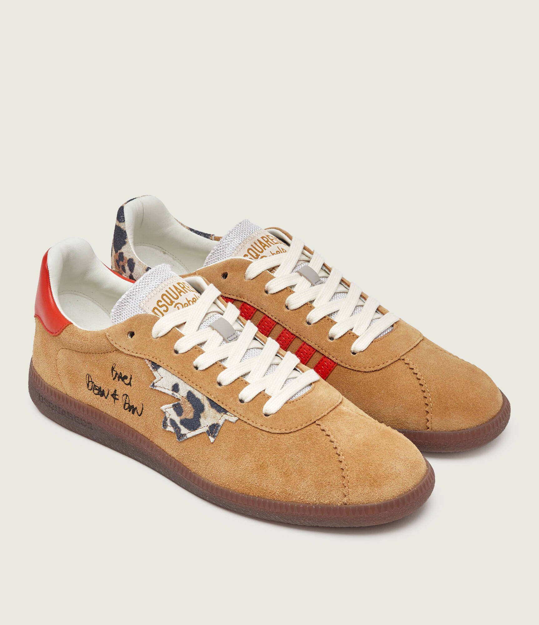 Dsquared2 Sneakers Rebel | piele întoarsă