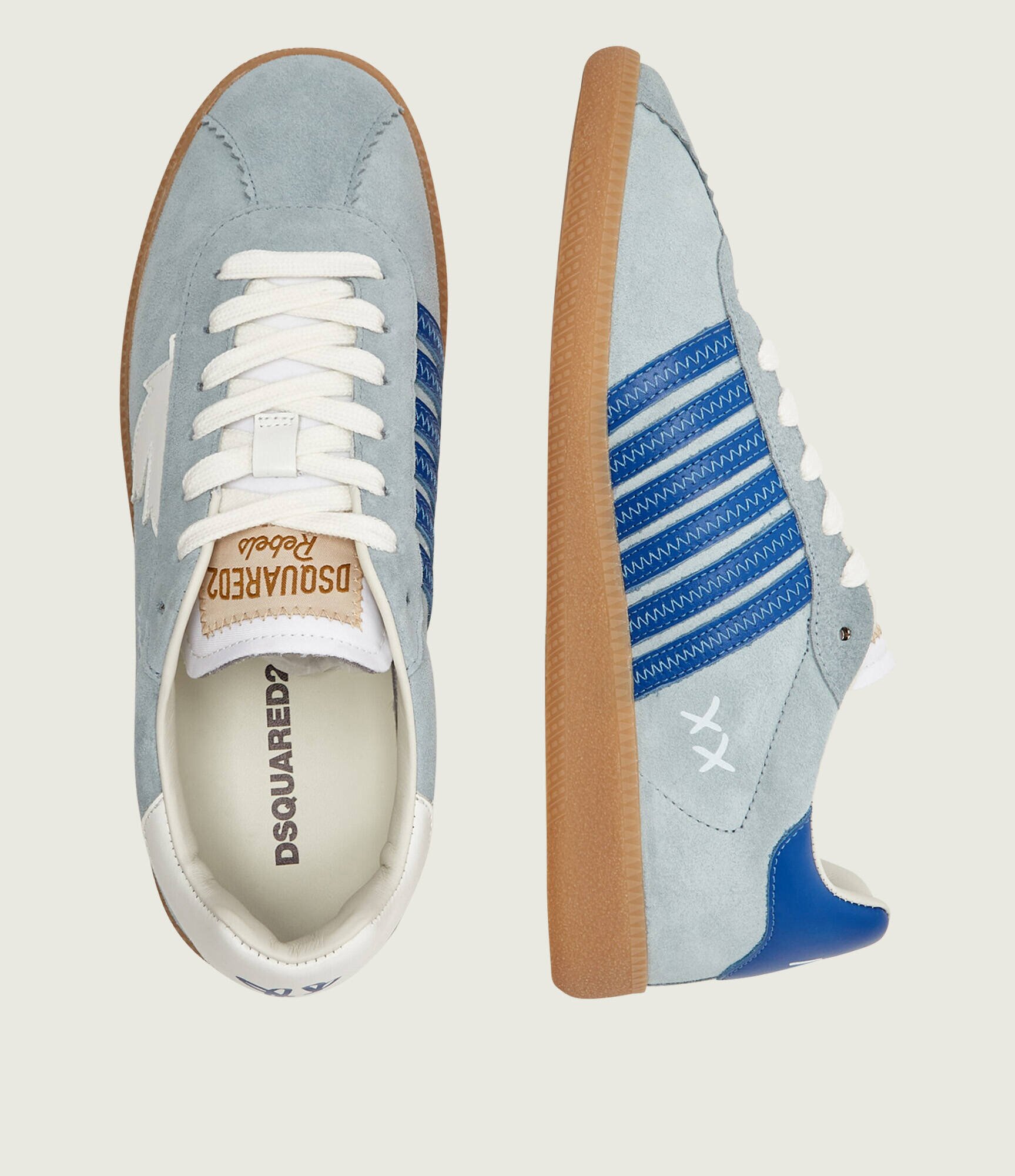 Dsquared2 Sneakers Rebel | piele întoarsă