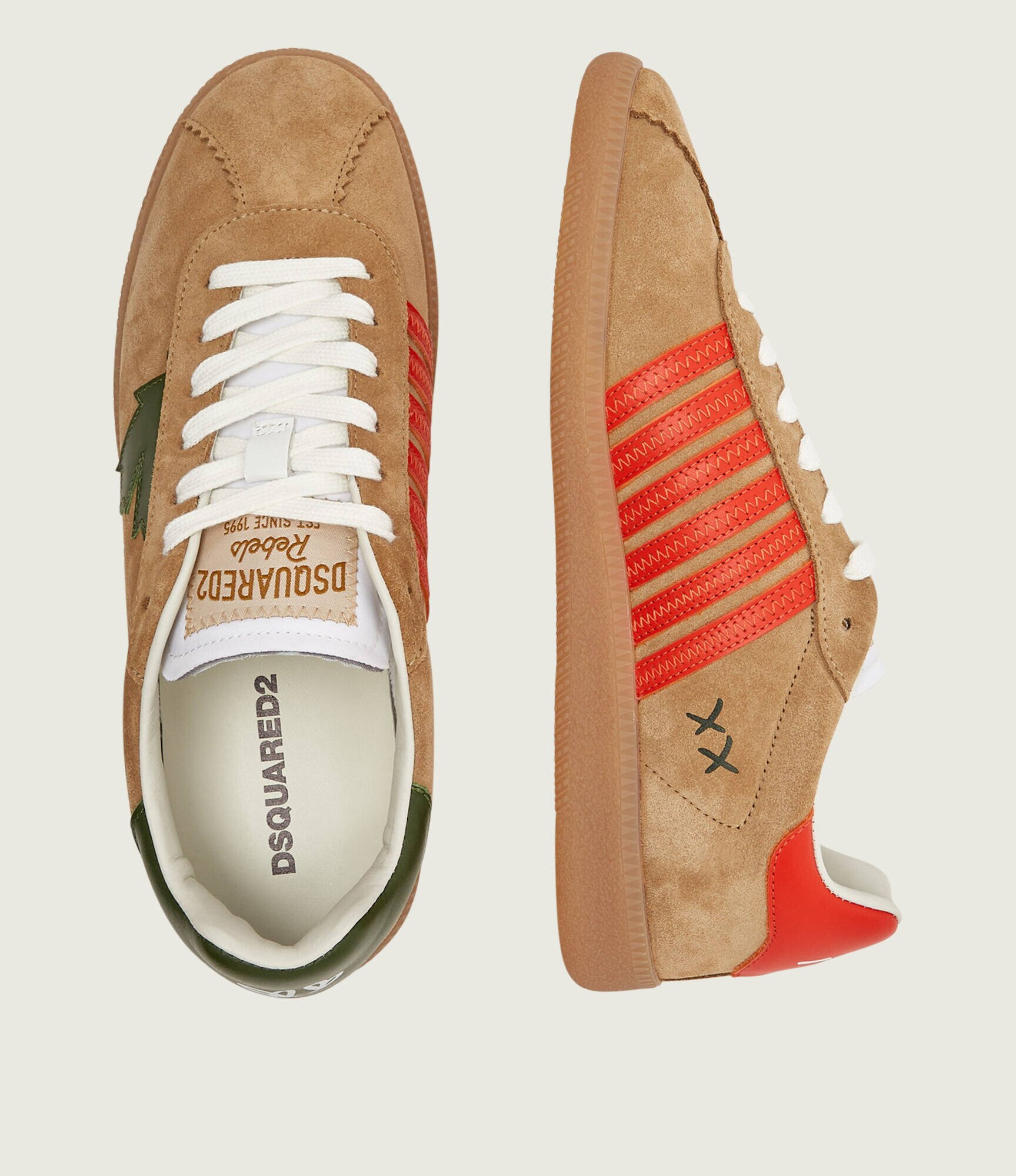 Dsquared2 Sneakers Rebel | piele întoarsă