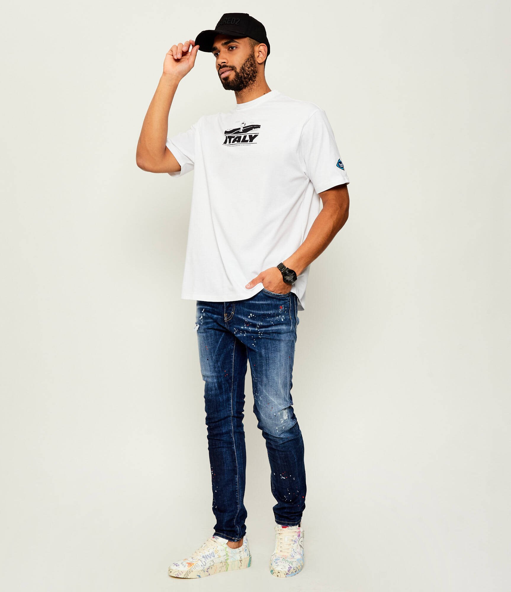 Dsquared2 Teniși din piele Rider