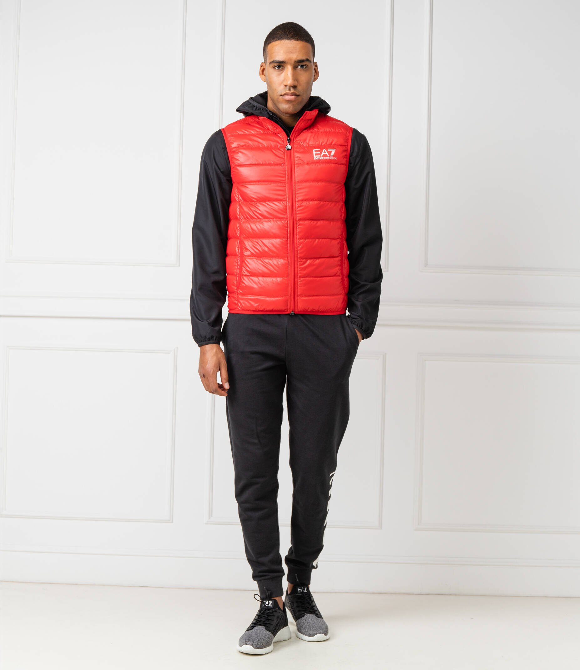 EA7 De puf vestă | Regular Fit