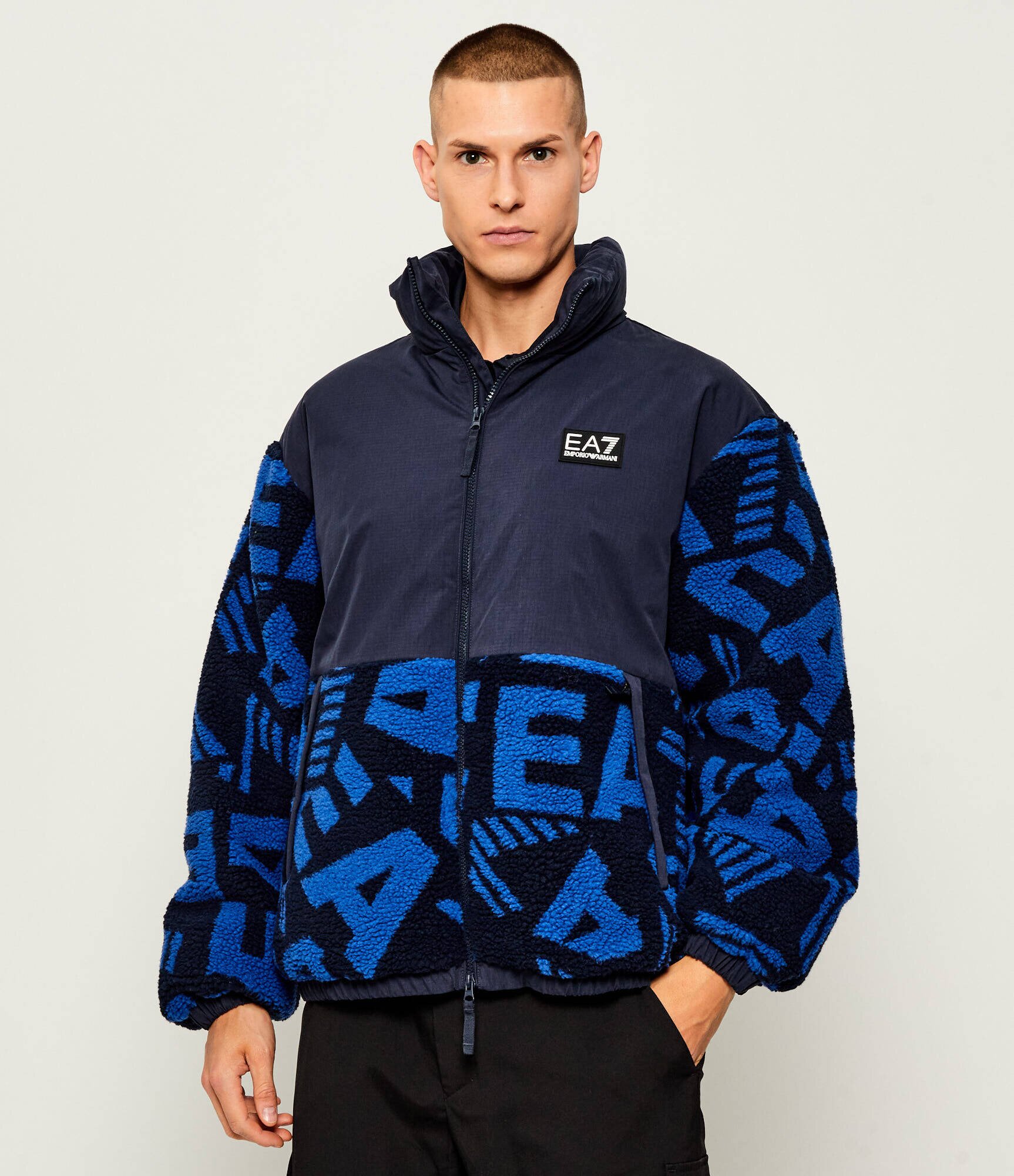 EA7 Din fleece geacă | Oversize fit