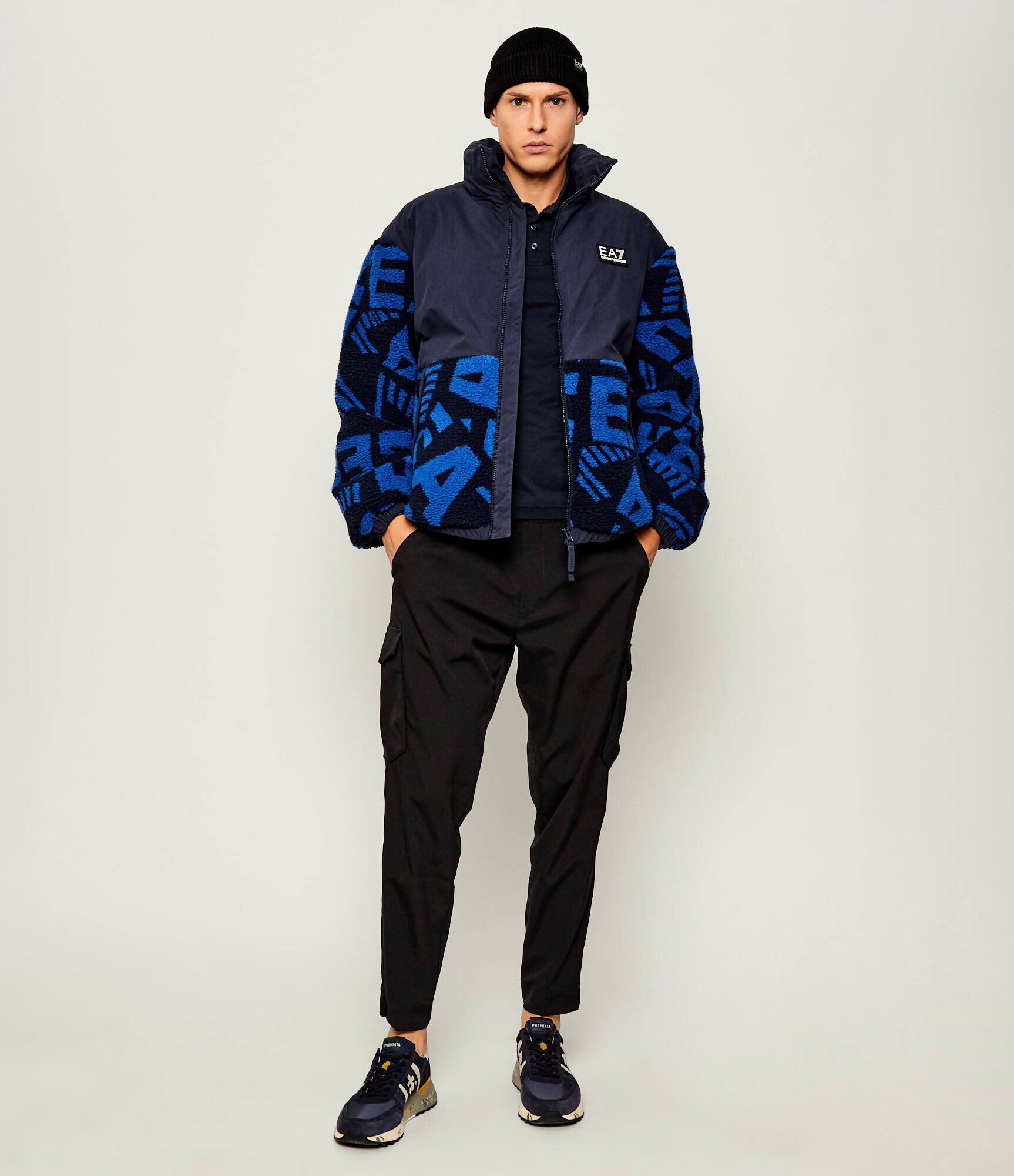 EA7 Din fleece geacă | Oversize fit