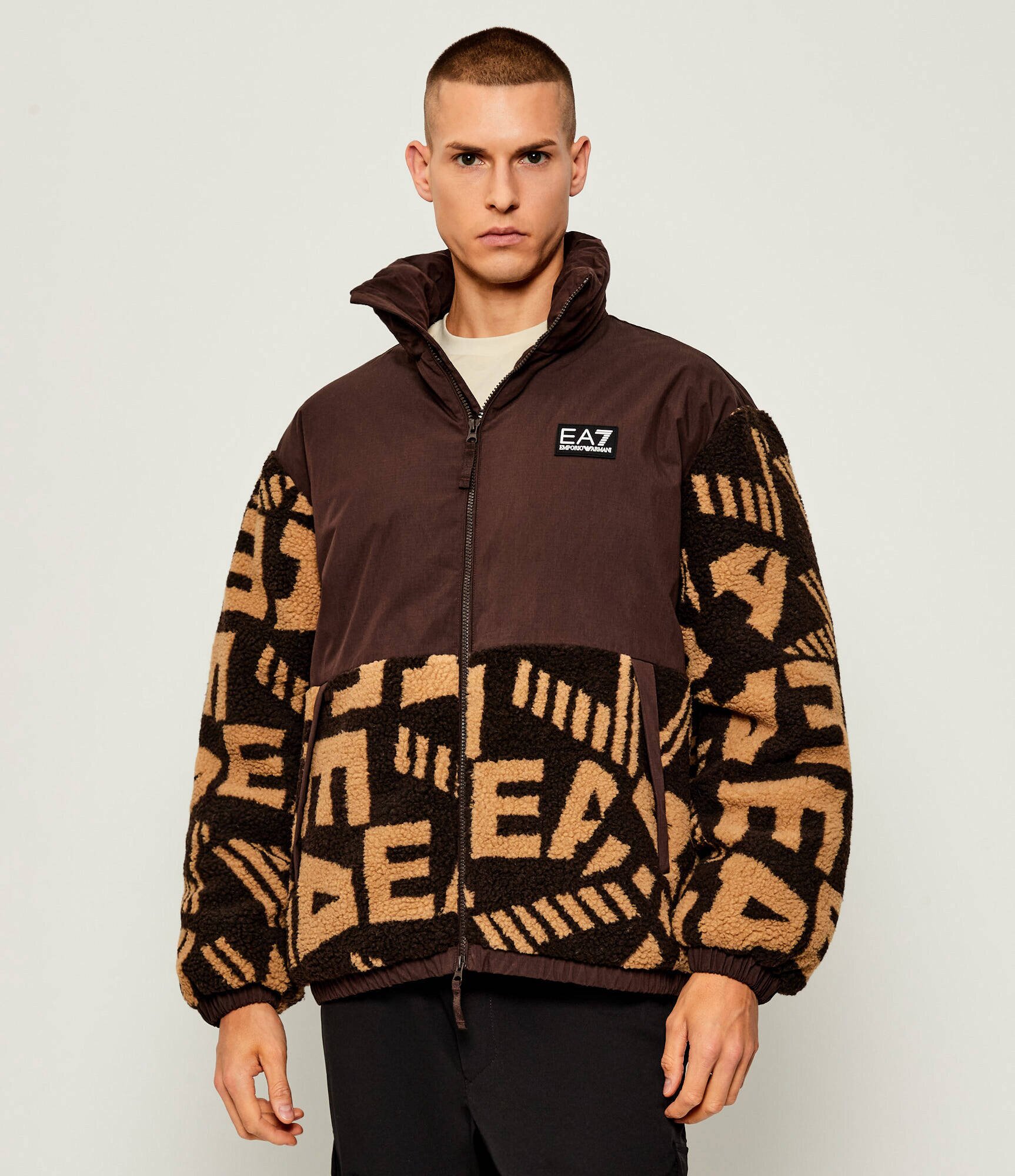 EA7 Din fleece geacă | Oversize fit