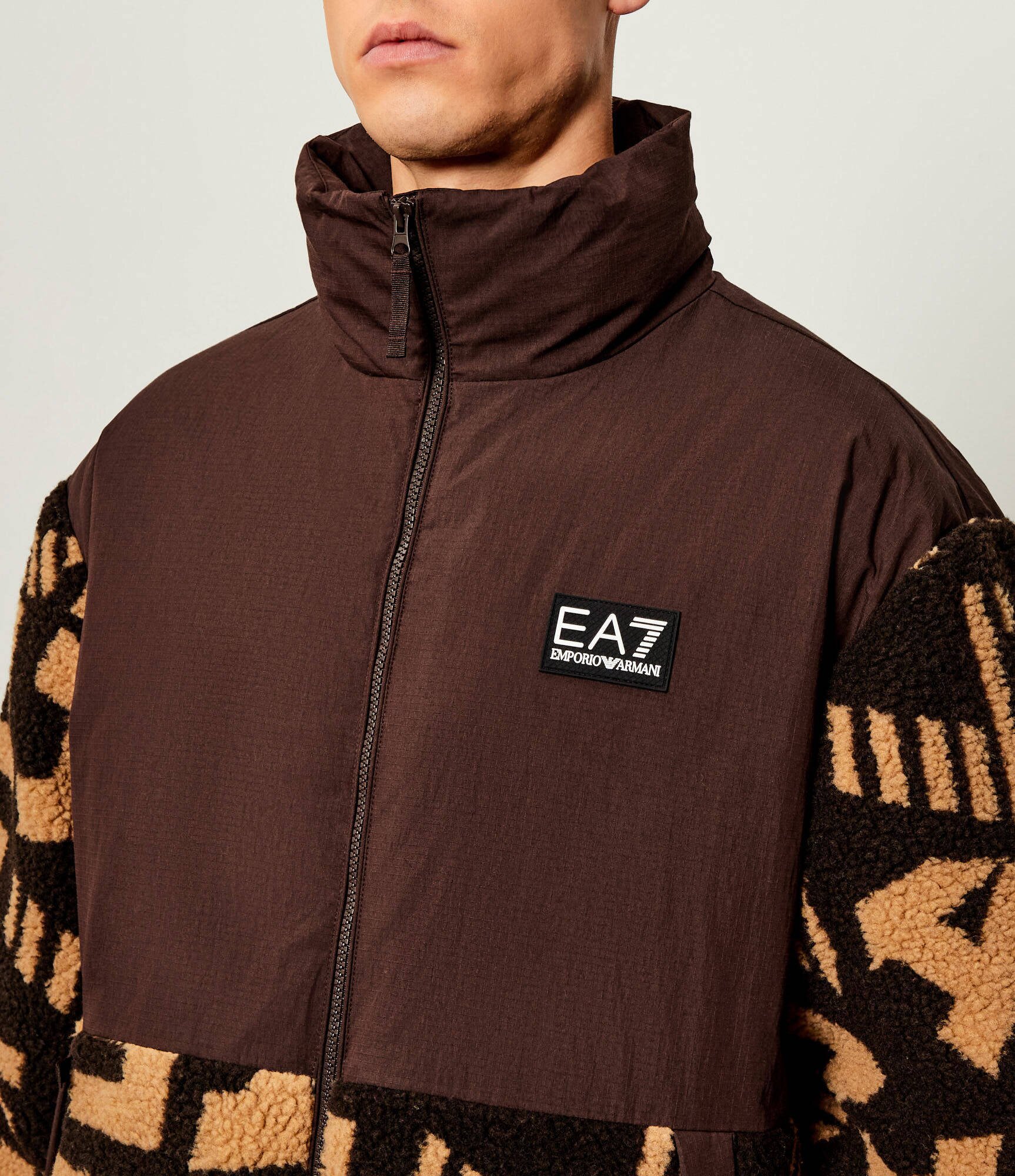 EA7 Din fleece geacă | Oversize fit