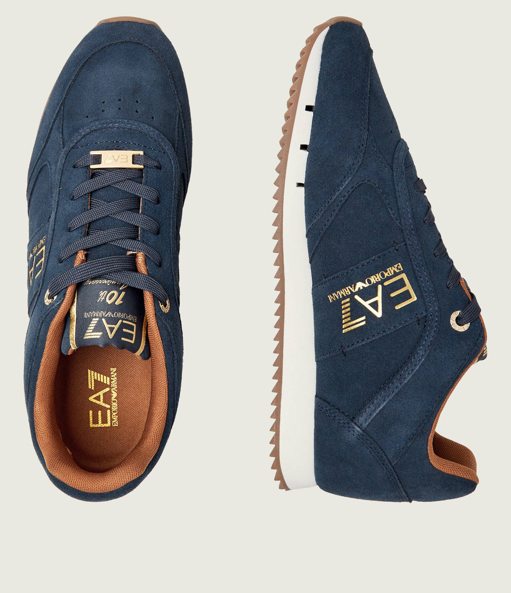 EA7 Sneakers 10th Anniversary | piele întoarsă