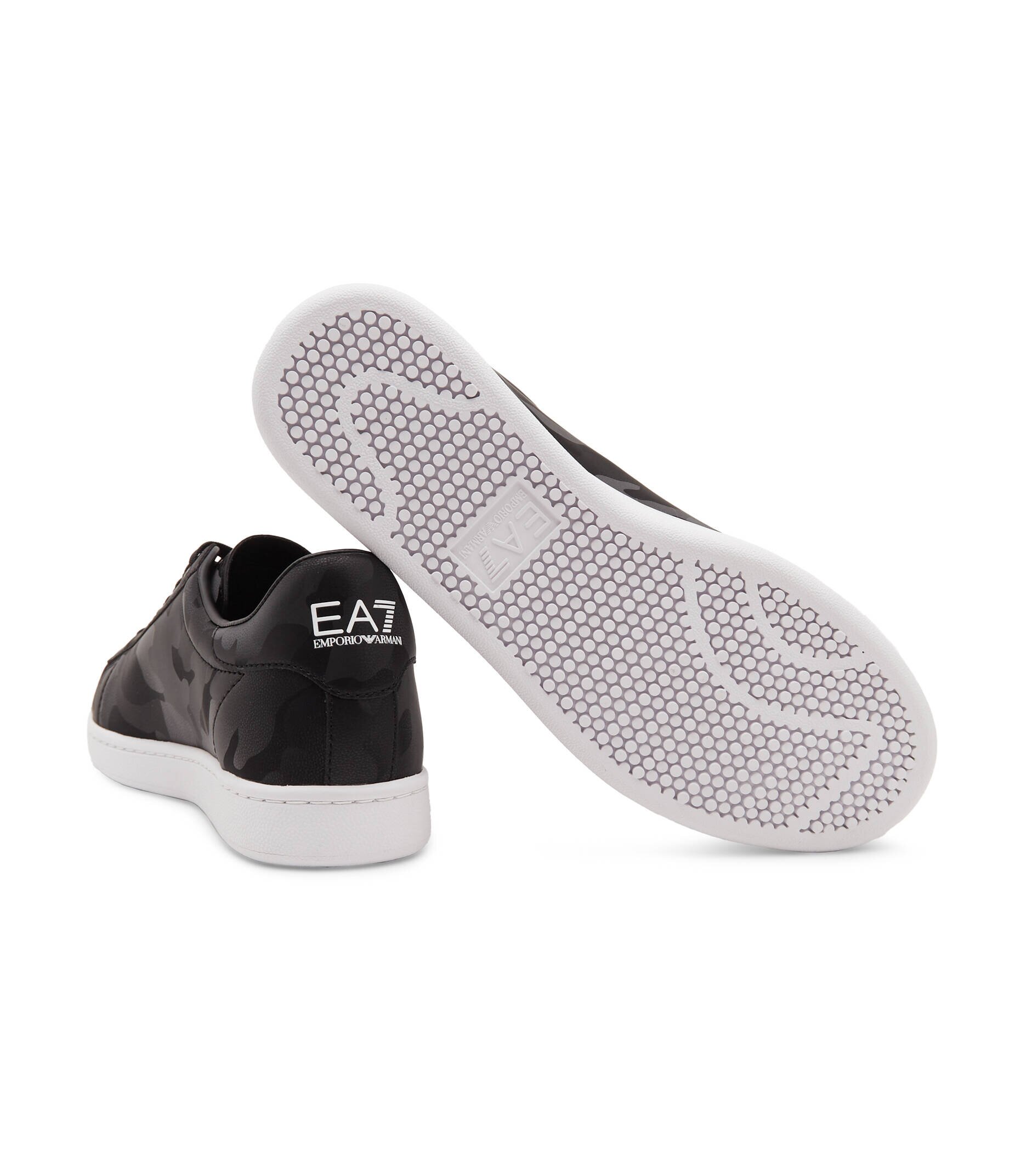 EA7 Sneakers cu adaos de piele