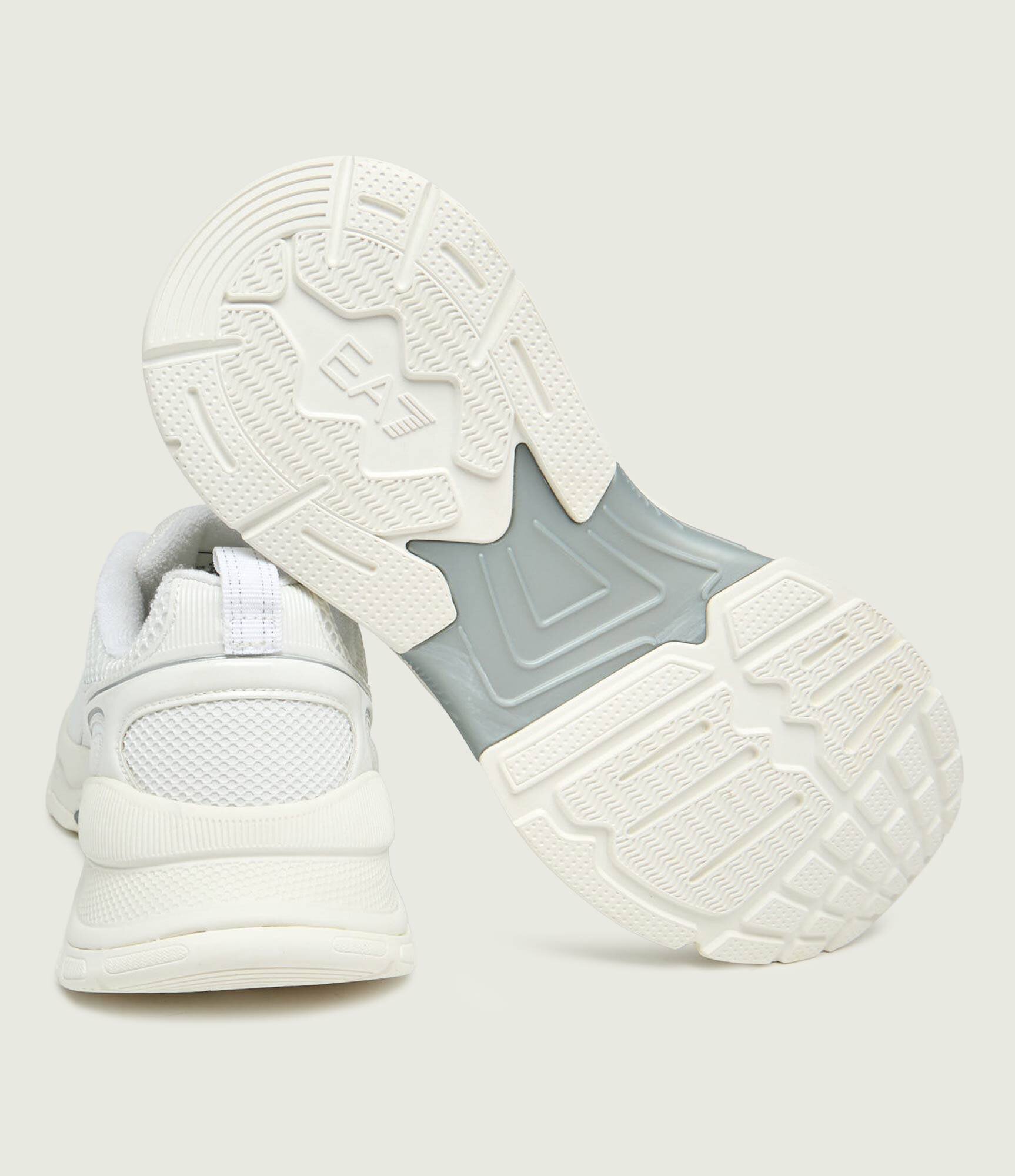 EA7 Sneakers cu adaos de piele
