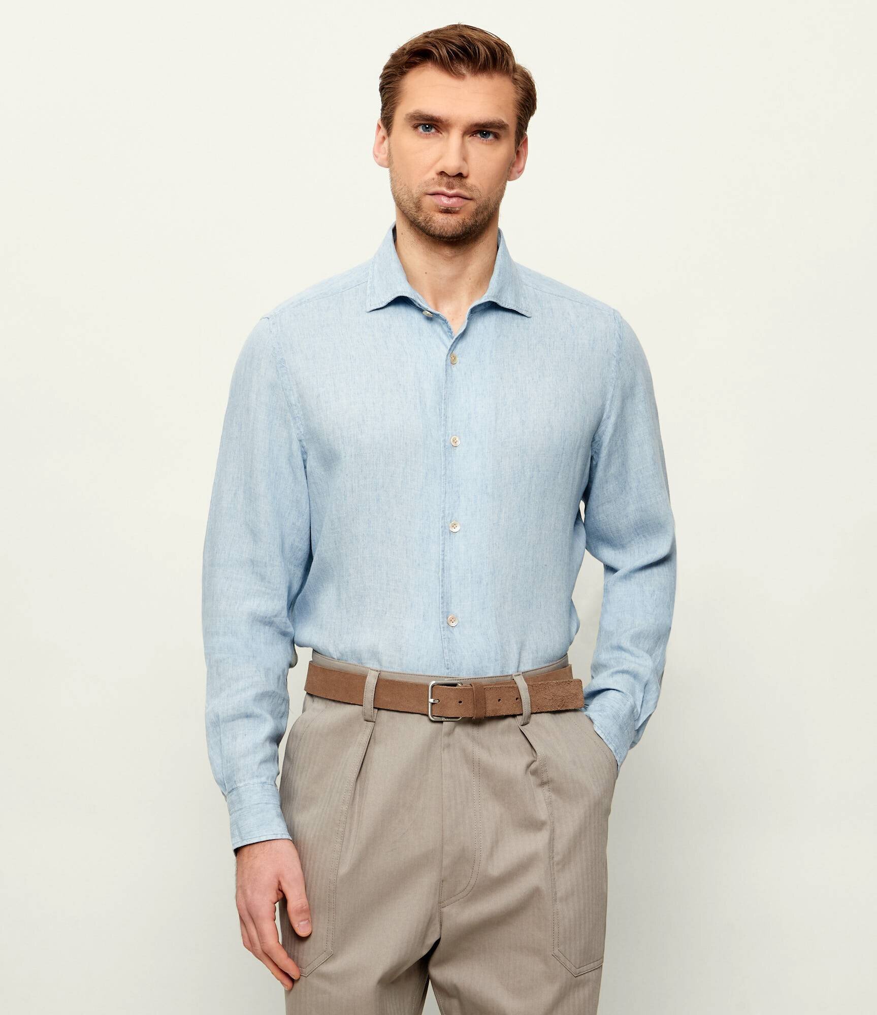 Eleventy Cămașă | regular fit | cu adaos de in