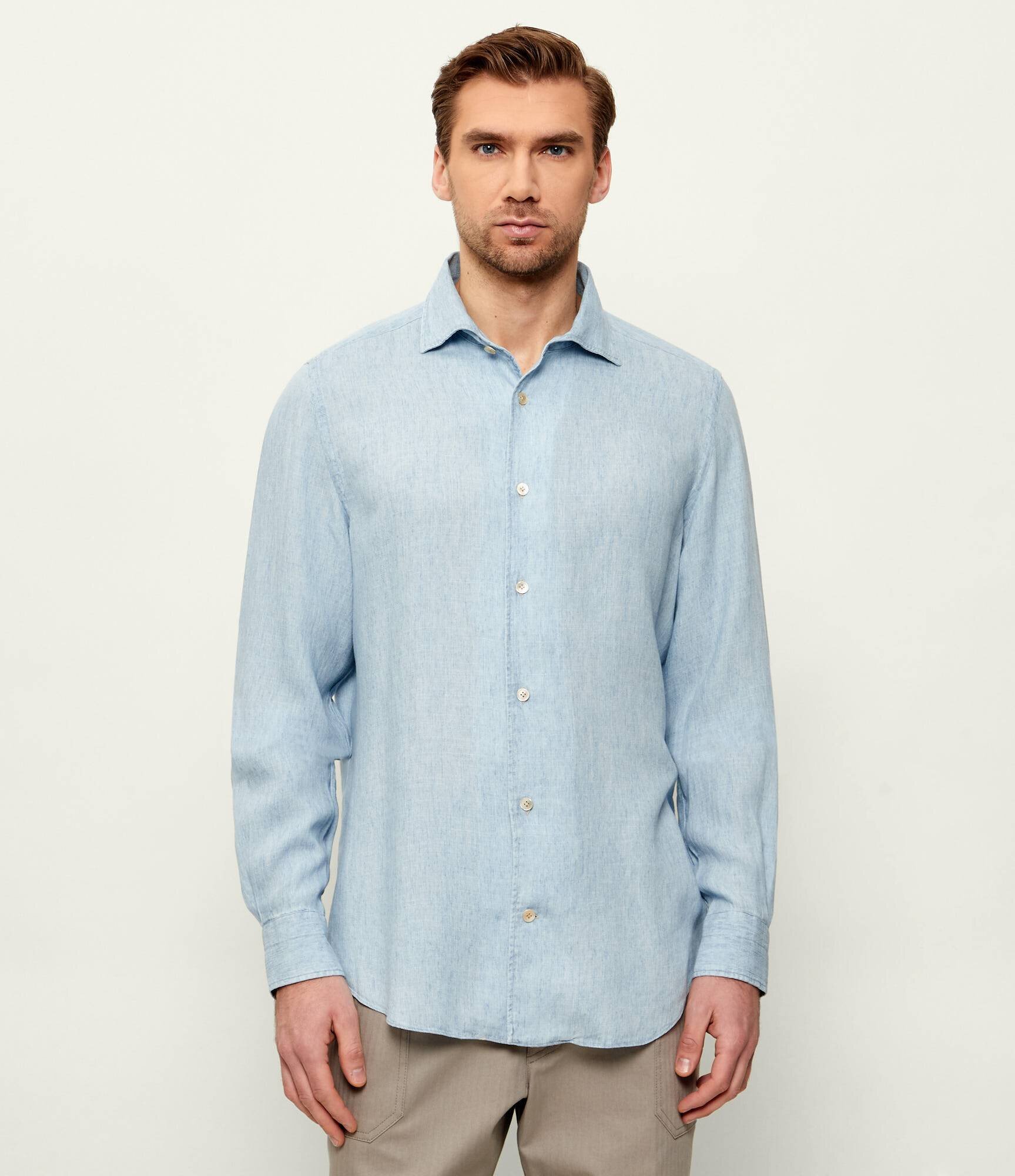 Eleventy Cămașă | regular fit | cu adaos de in