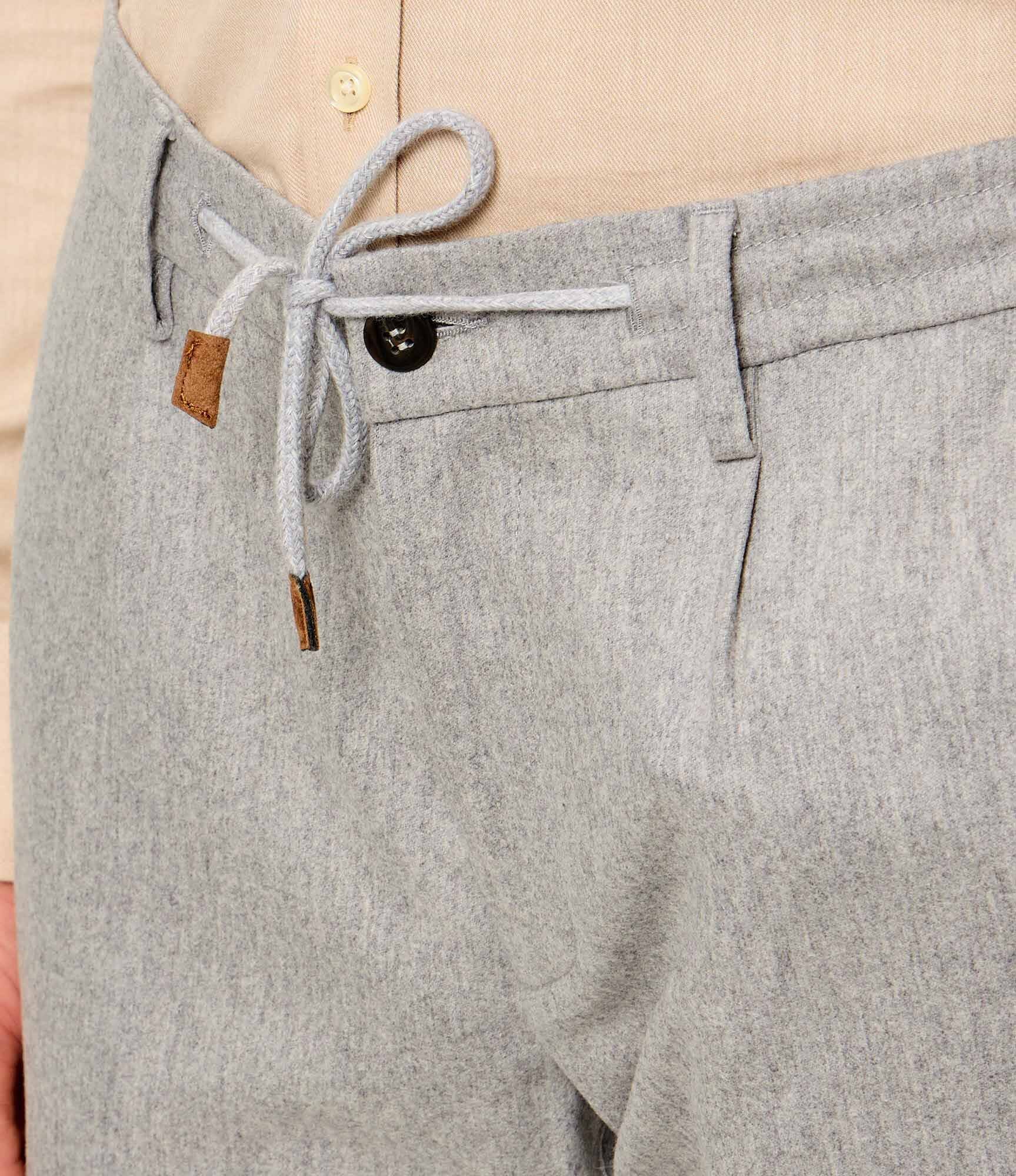 Eleventy De lână pantaloni chino | Straight fit cu adaos de cașmir