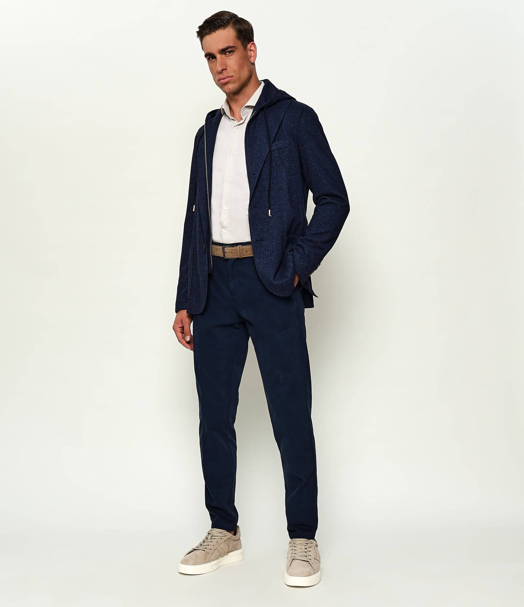 Eleventy Joggers | Slim Fit cu adaos de cașmir