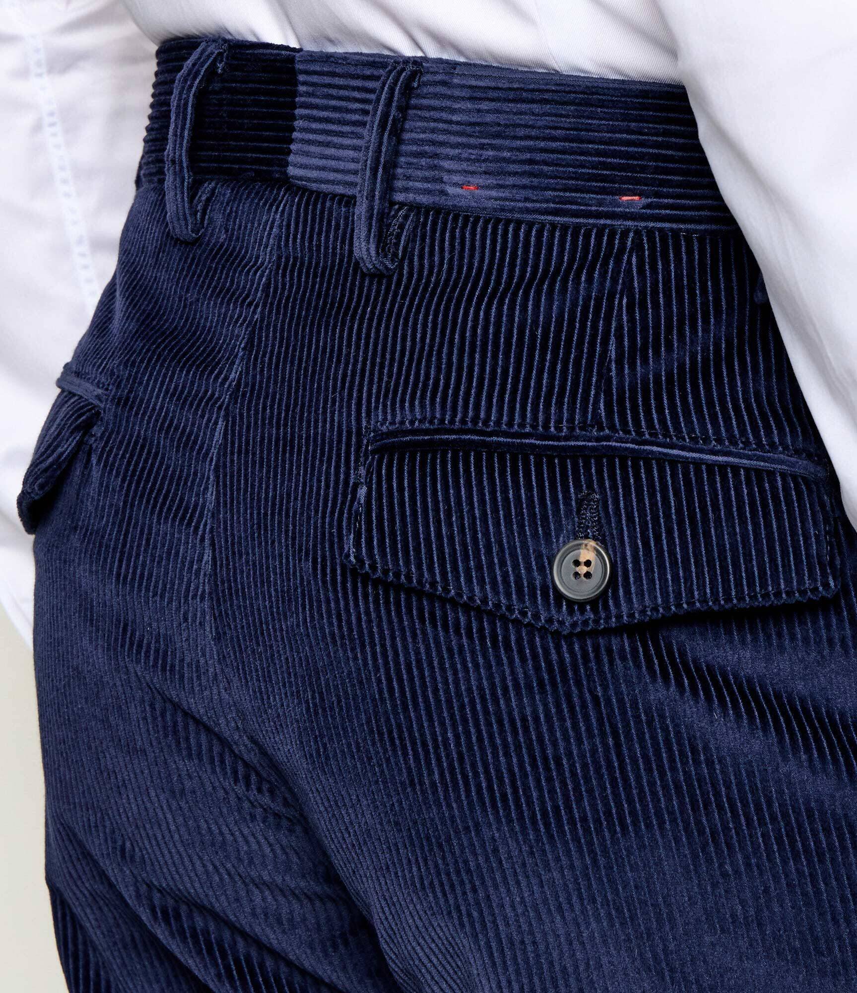 Eleventy Pantaloni | catifea reiată | regular fit cu adaos de cașmir