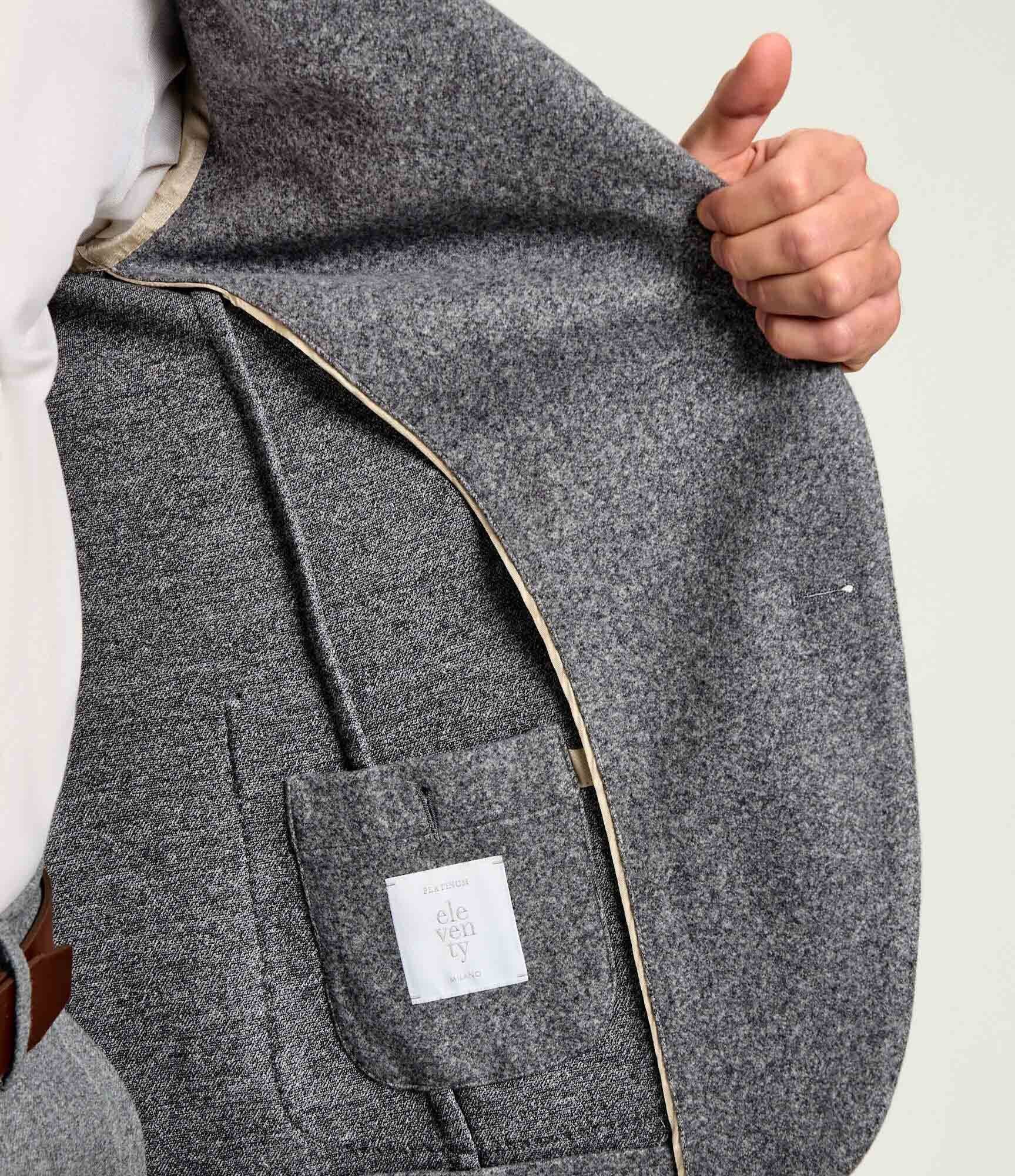 Eleventy Sacou | regular fit cu adaos de lână