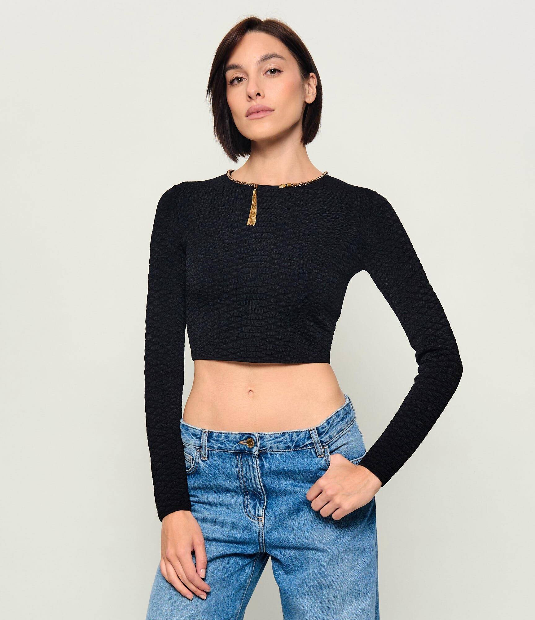 Elisabetta Franchi Bluză | Cropped Fit