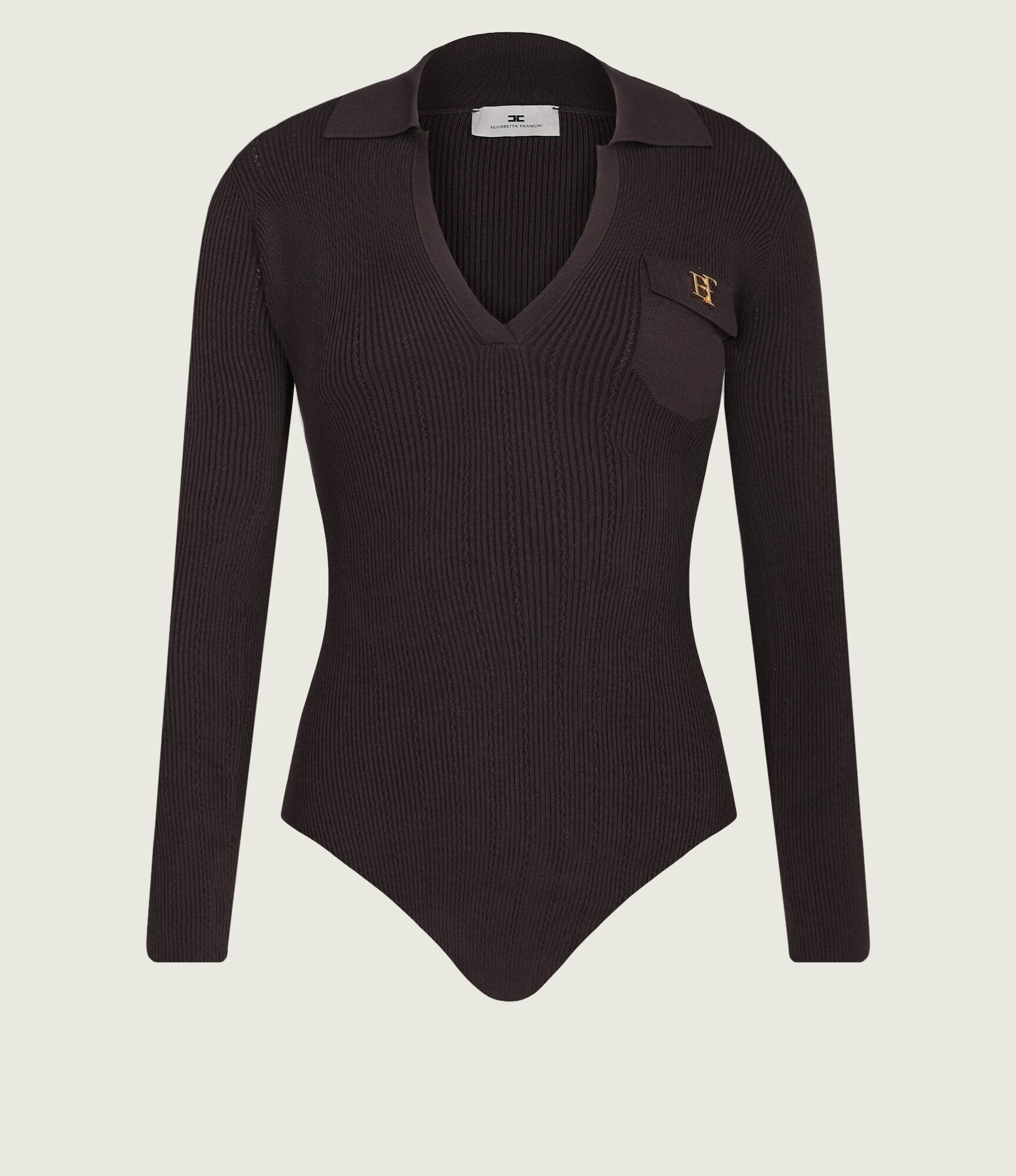 Elisabetta Franchi Body | Slim Fit cu adaos de mătase