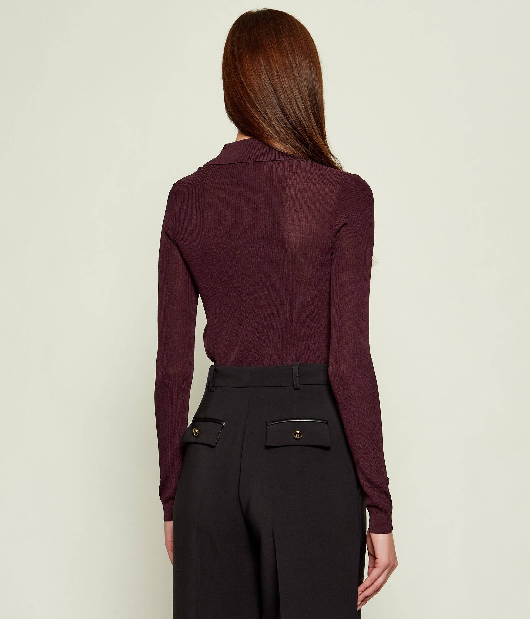 Elisabetta Franchi Body | Slim Fit cu adaos de mătase