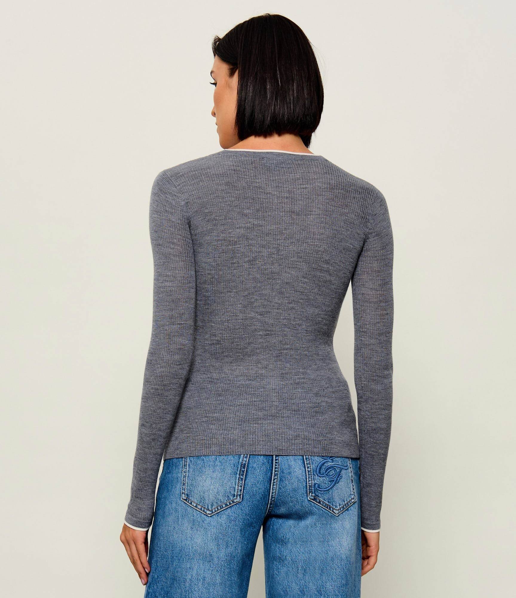Elisabetta Franchi De lână cardigan | Slim Fit