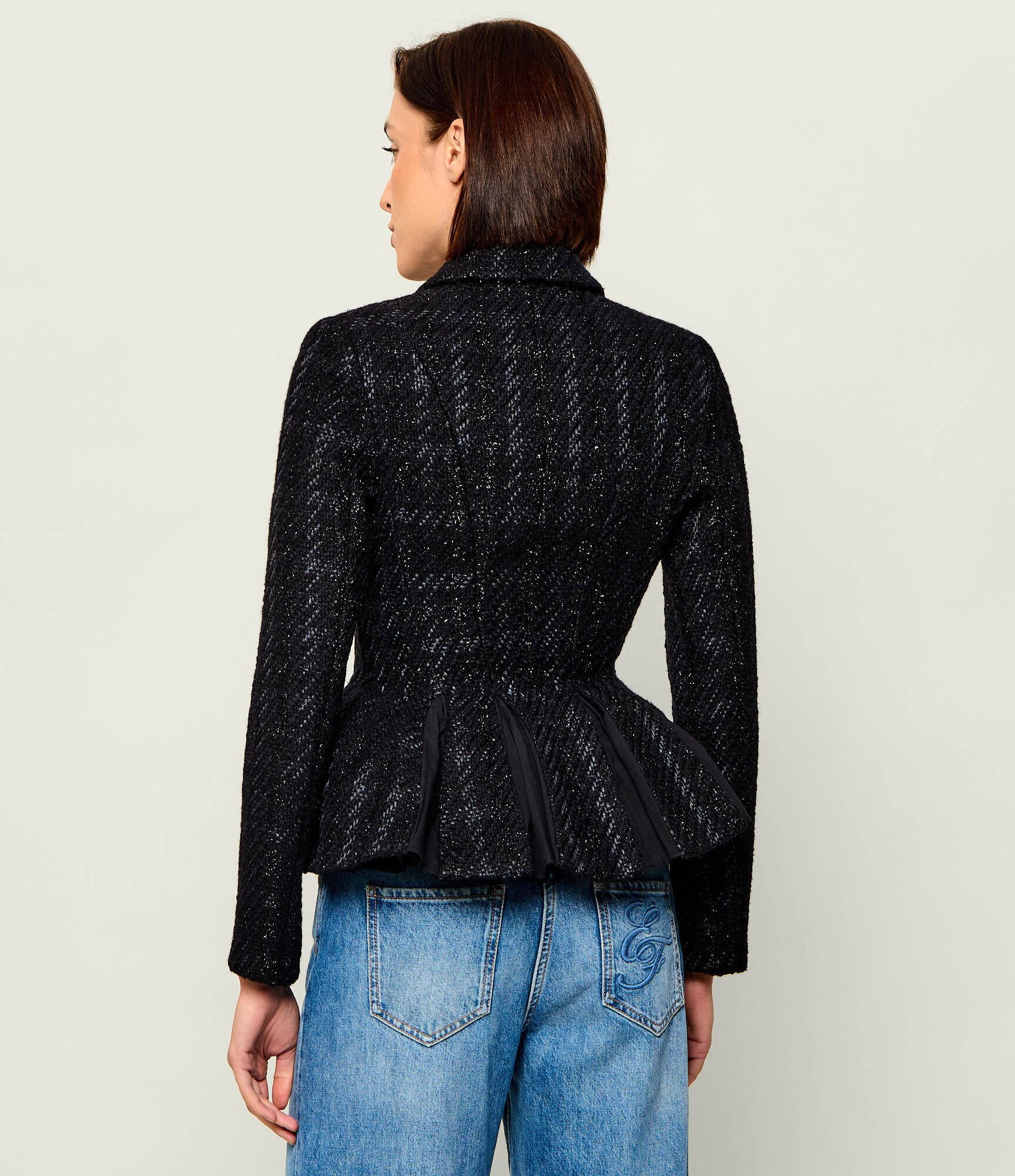 Elisabetta Franchi De lână jachetă | Slim Fit